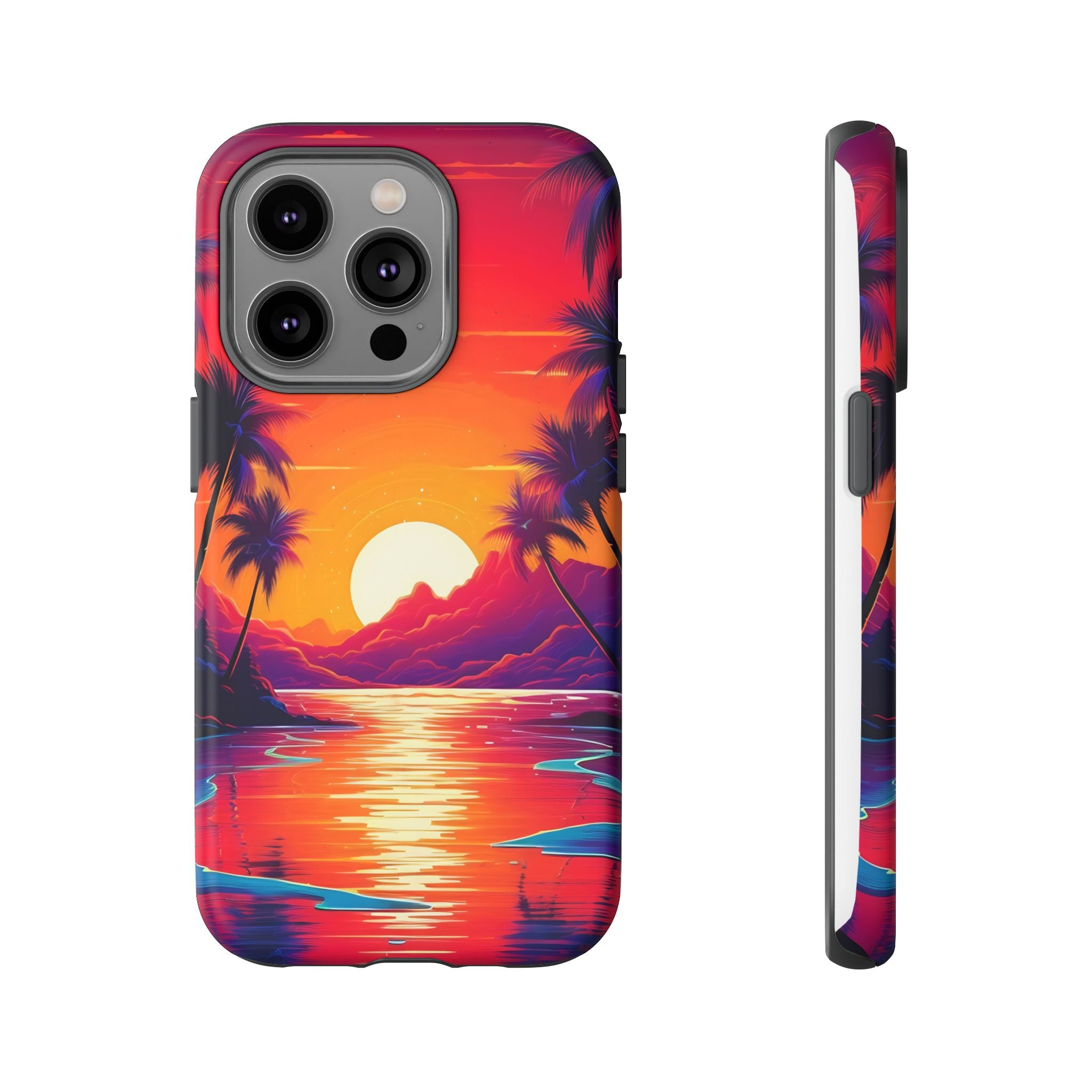 Sunset Beach Hexagon iPhone Case