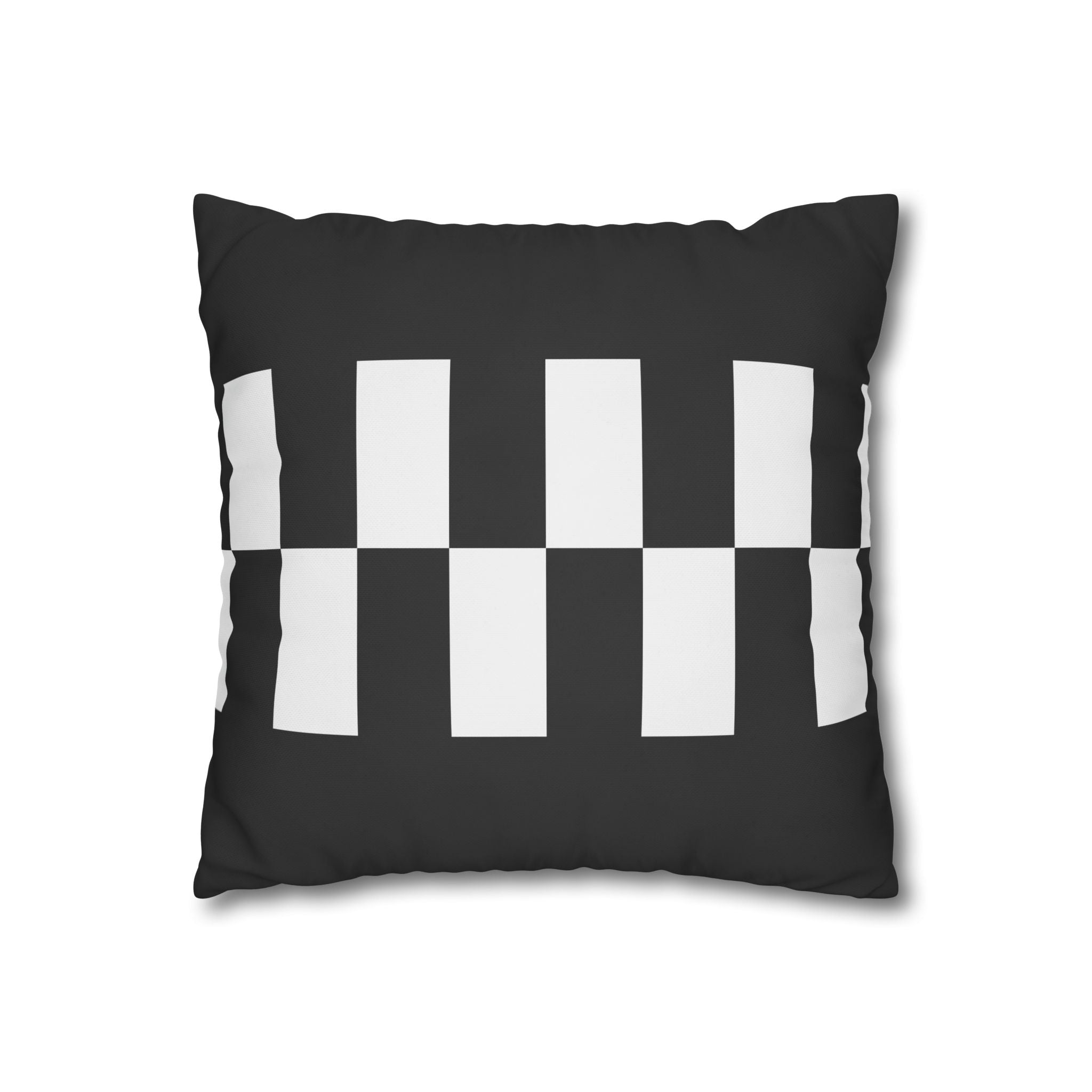 Black & White Checkered Pillowcase