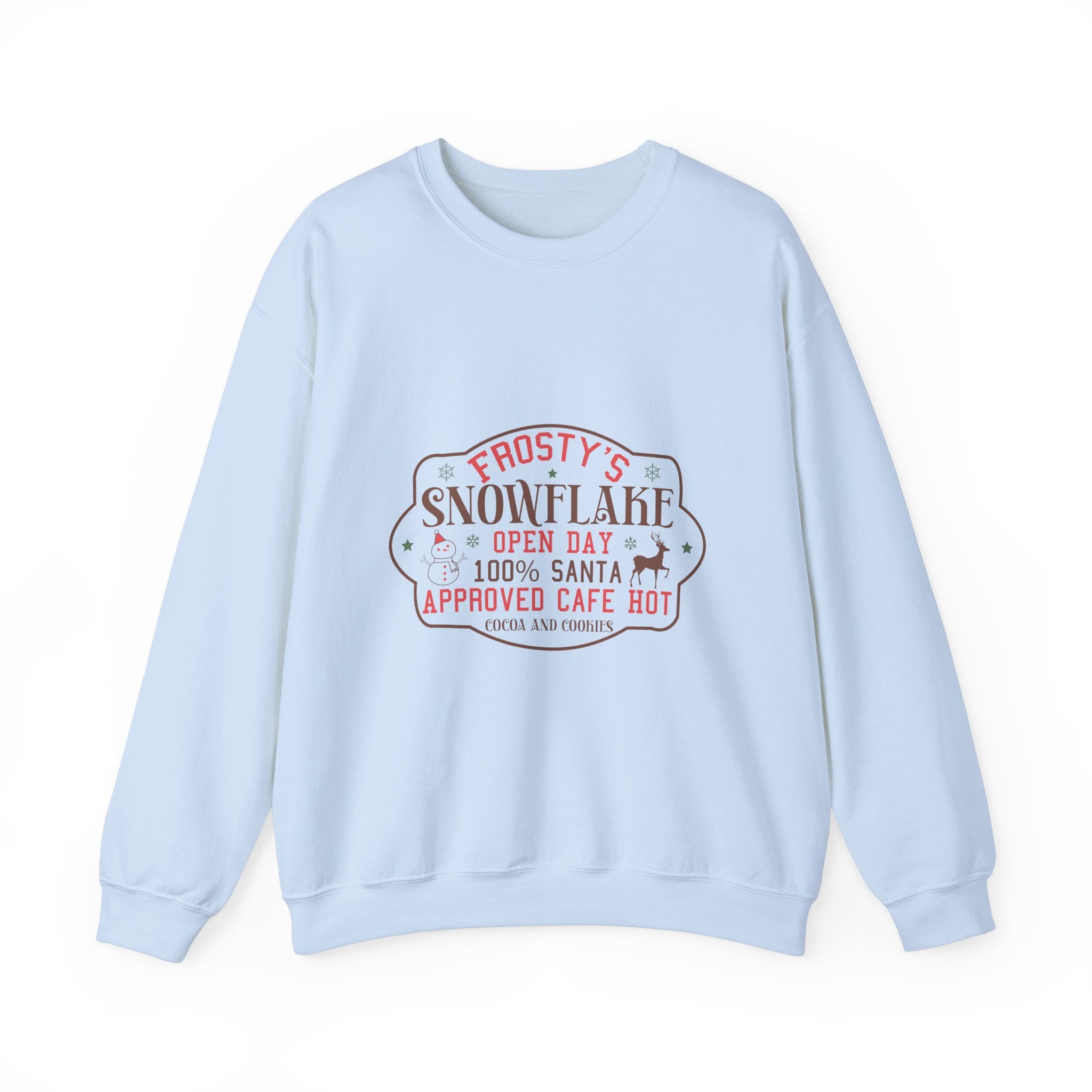 Frosty's Snowflake Cafe Christmas Sweatshirt