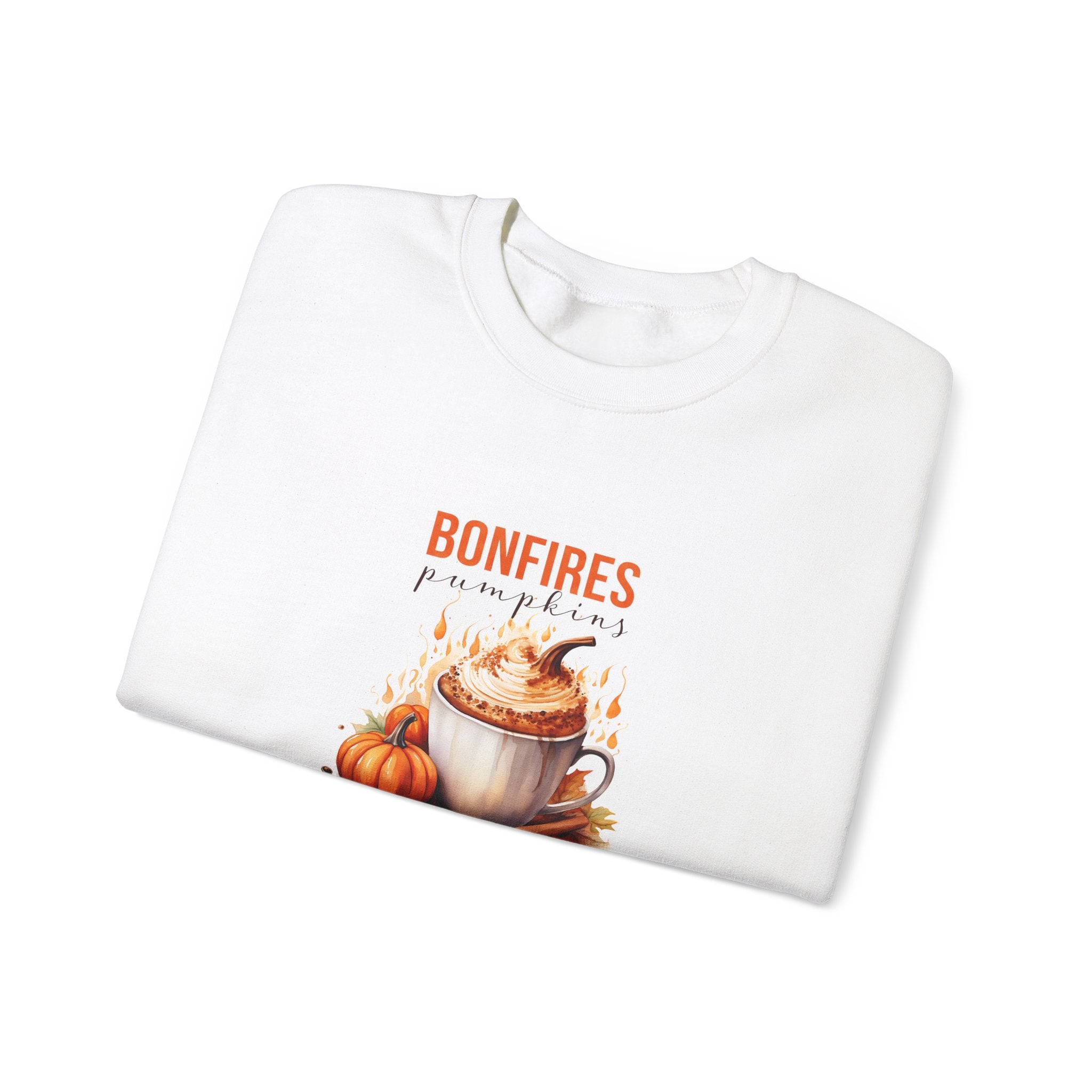 Cozy Autumn Bonfire Pumpkin Sweatshirt