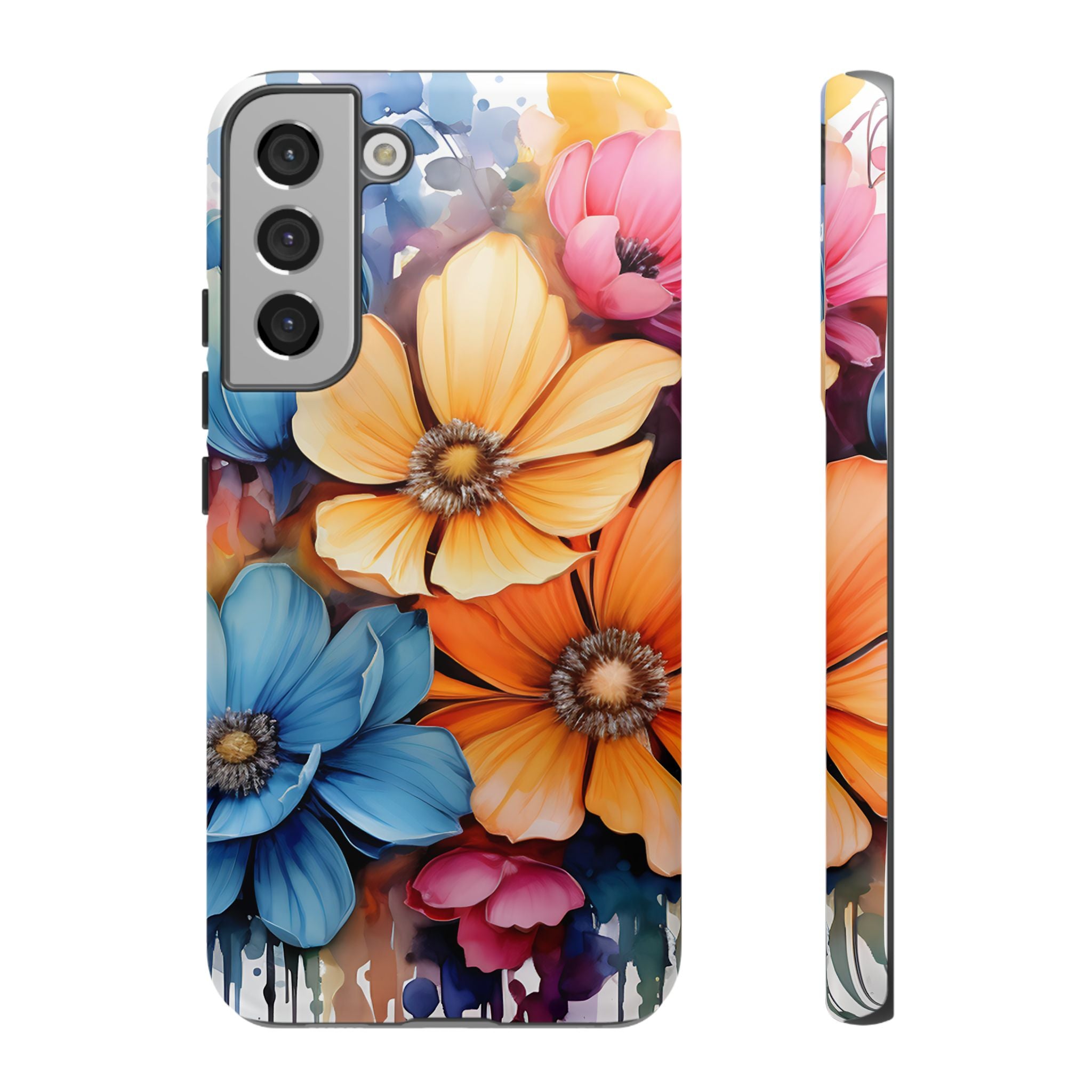 Vibrant Floral Watercolor Samsung Case