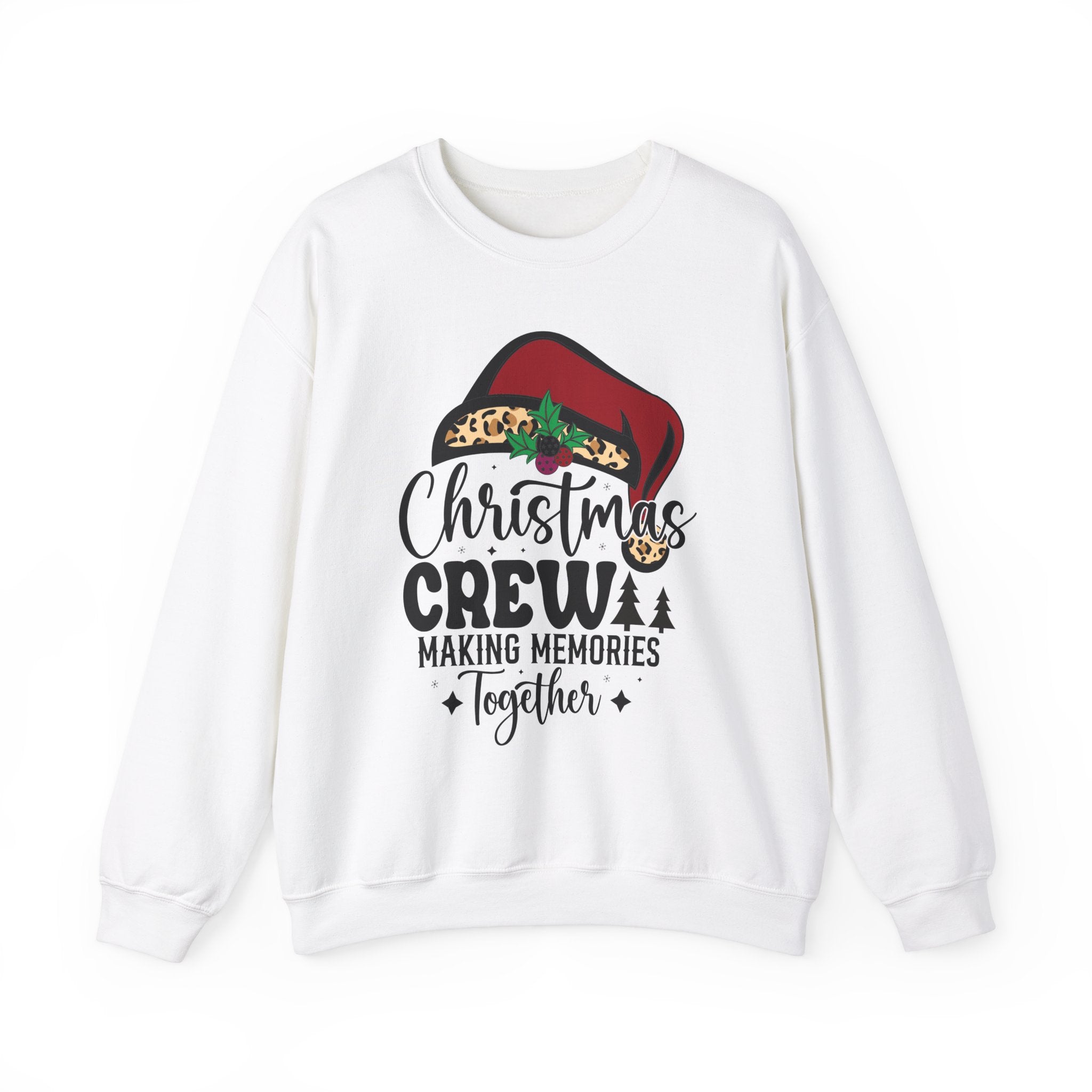 Leopard Santa Hat Christmas Sweatshirt