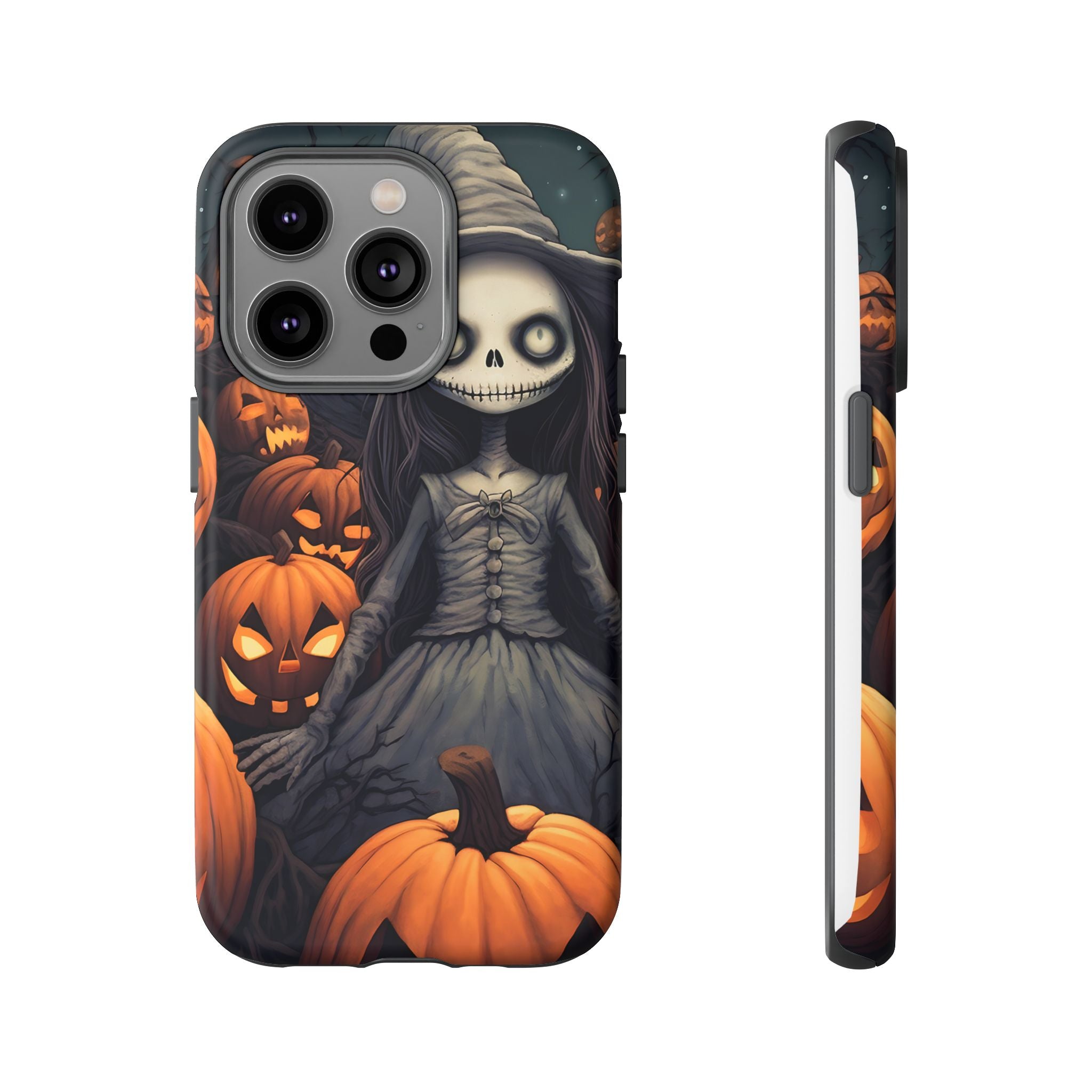 Spooky Witch Girl Hexagon Stone iPhone Case