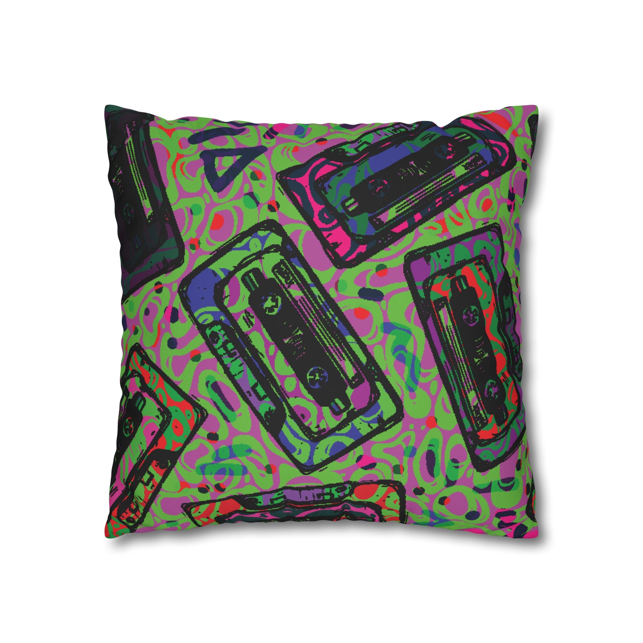 Retro Cassette Tape Pillowcase - 80s Vibe