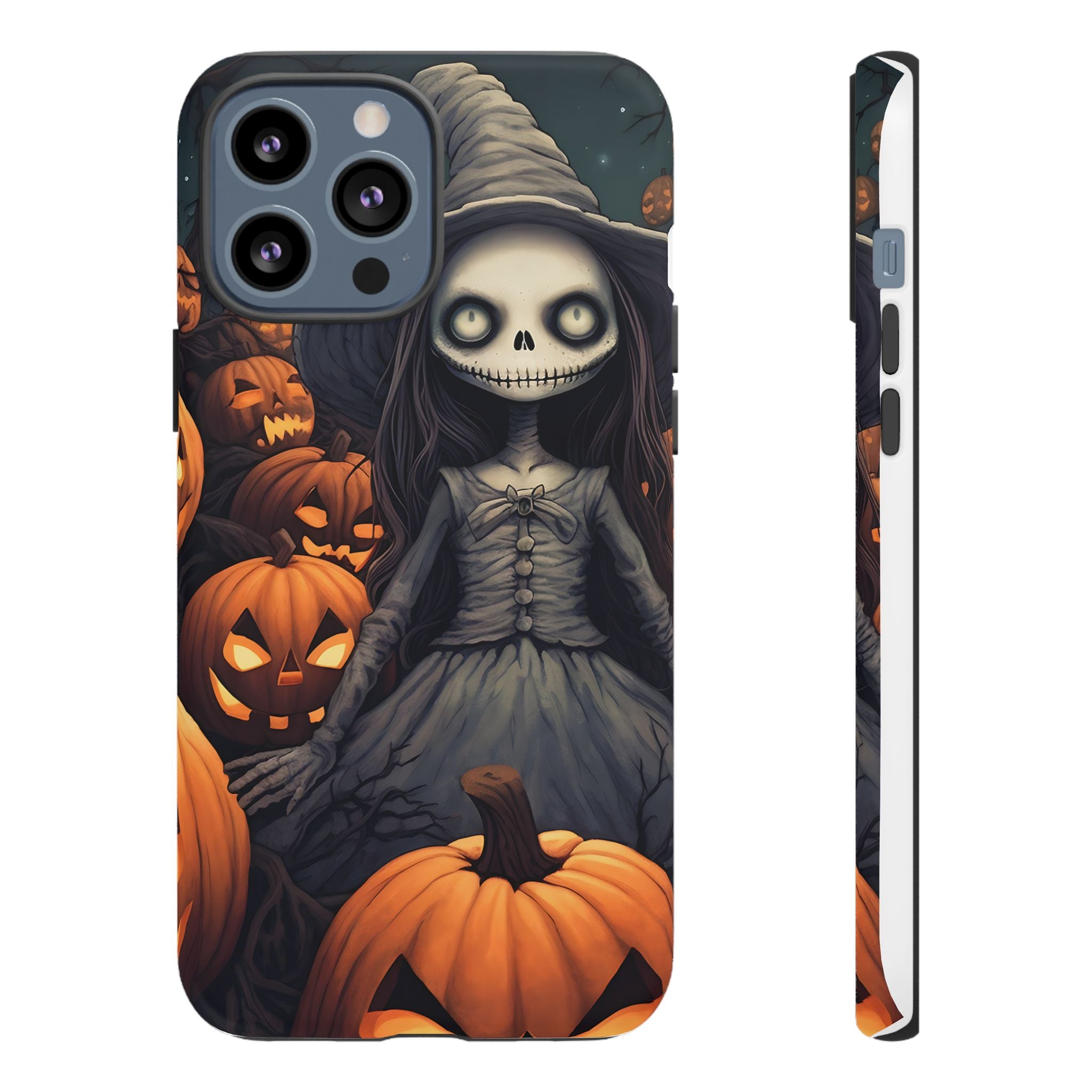 Spooky Witch Girl Hexagon Stone iPhone Case