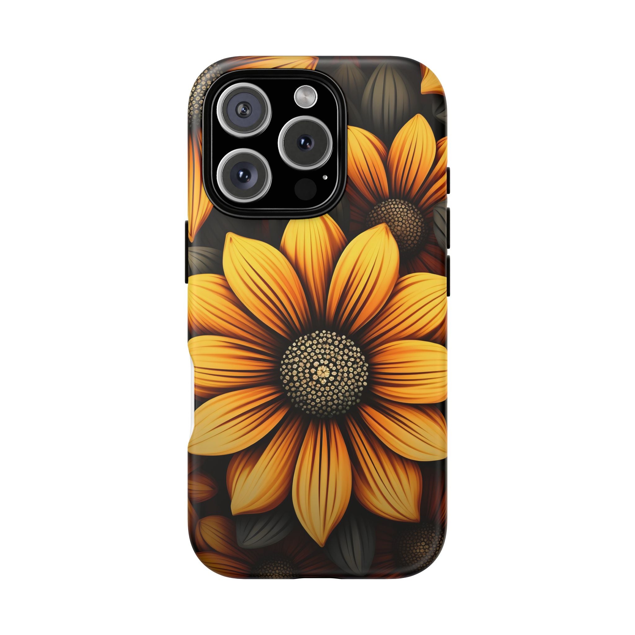 Sunburst Hexagon iPhone Case - Rugged Texture