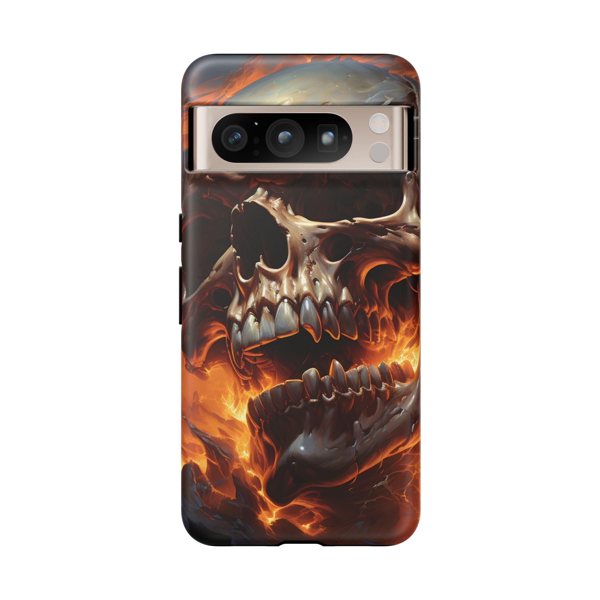 Fiery Skull Google Pixel Case (All Models)