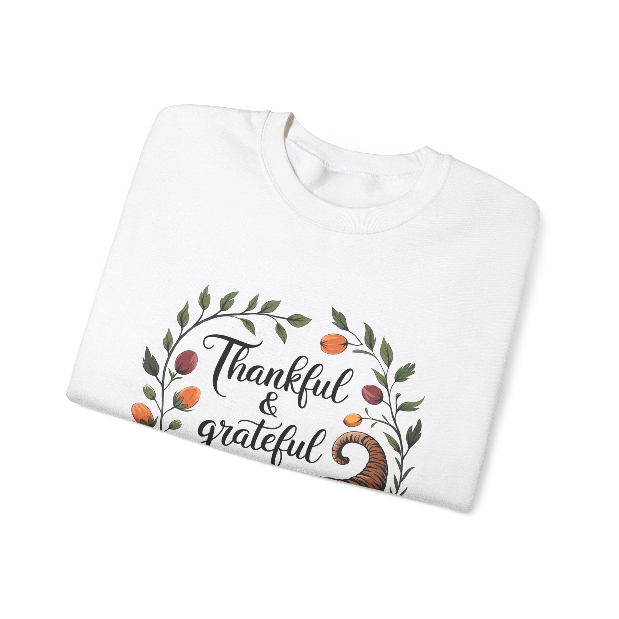 Thankful & Grateful Thanksgiving Sweatshirt