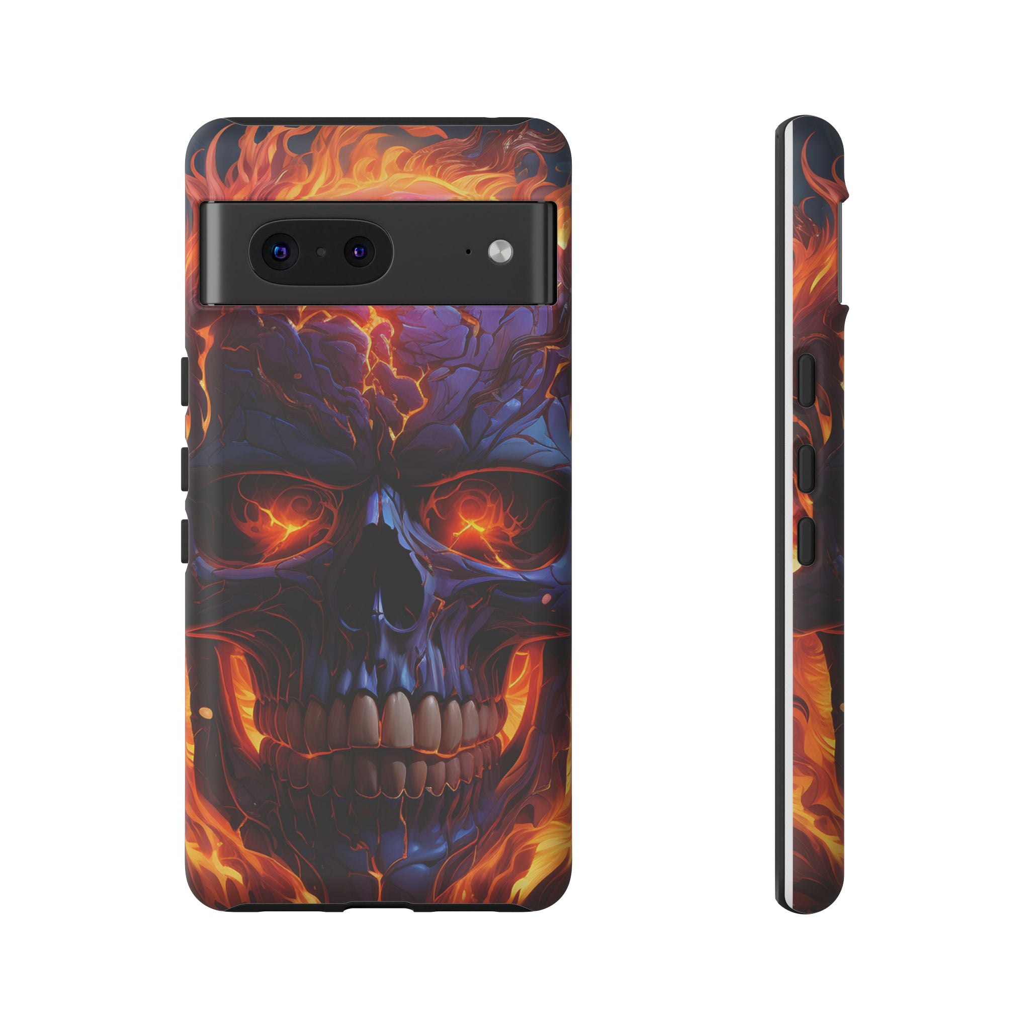 Fiery Skull Google Pixel Case (All Models)