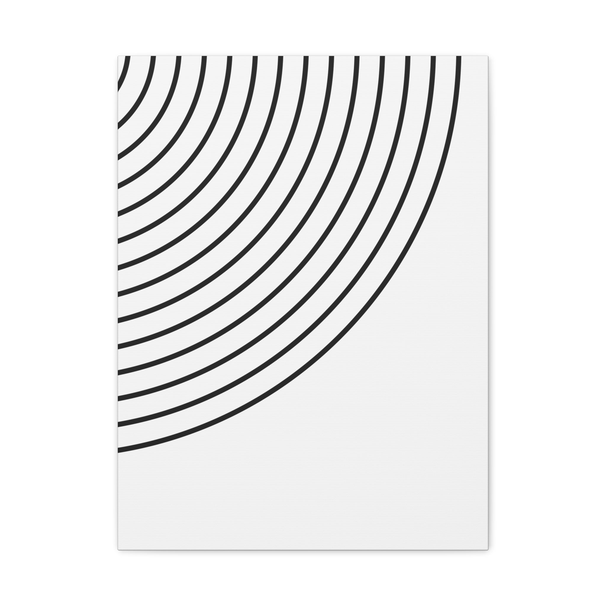 Concentric Circles Matte Canvas Art