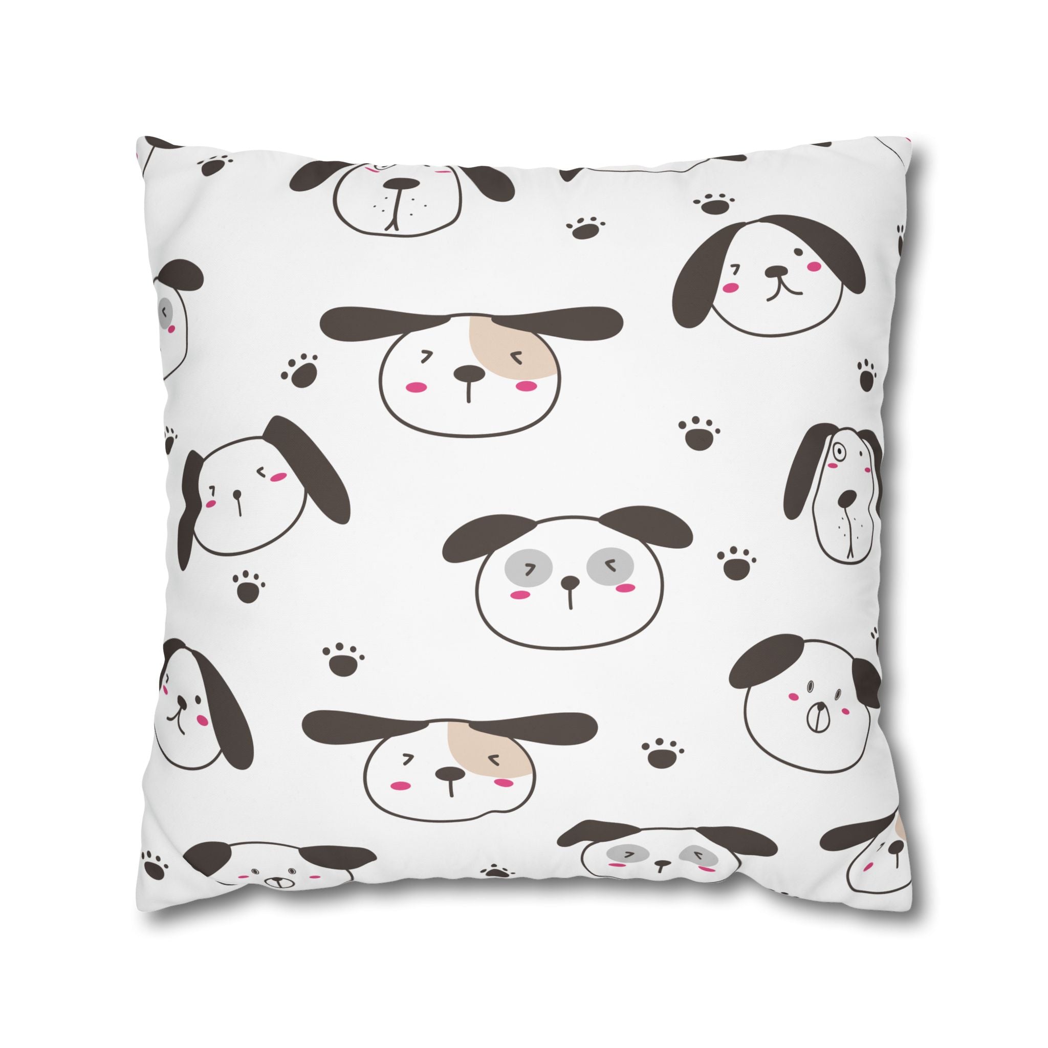 Cute Puppy Paw Print Pillowcase