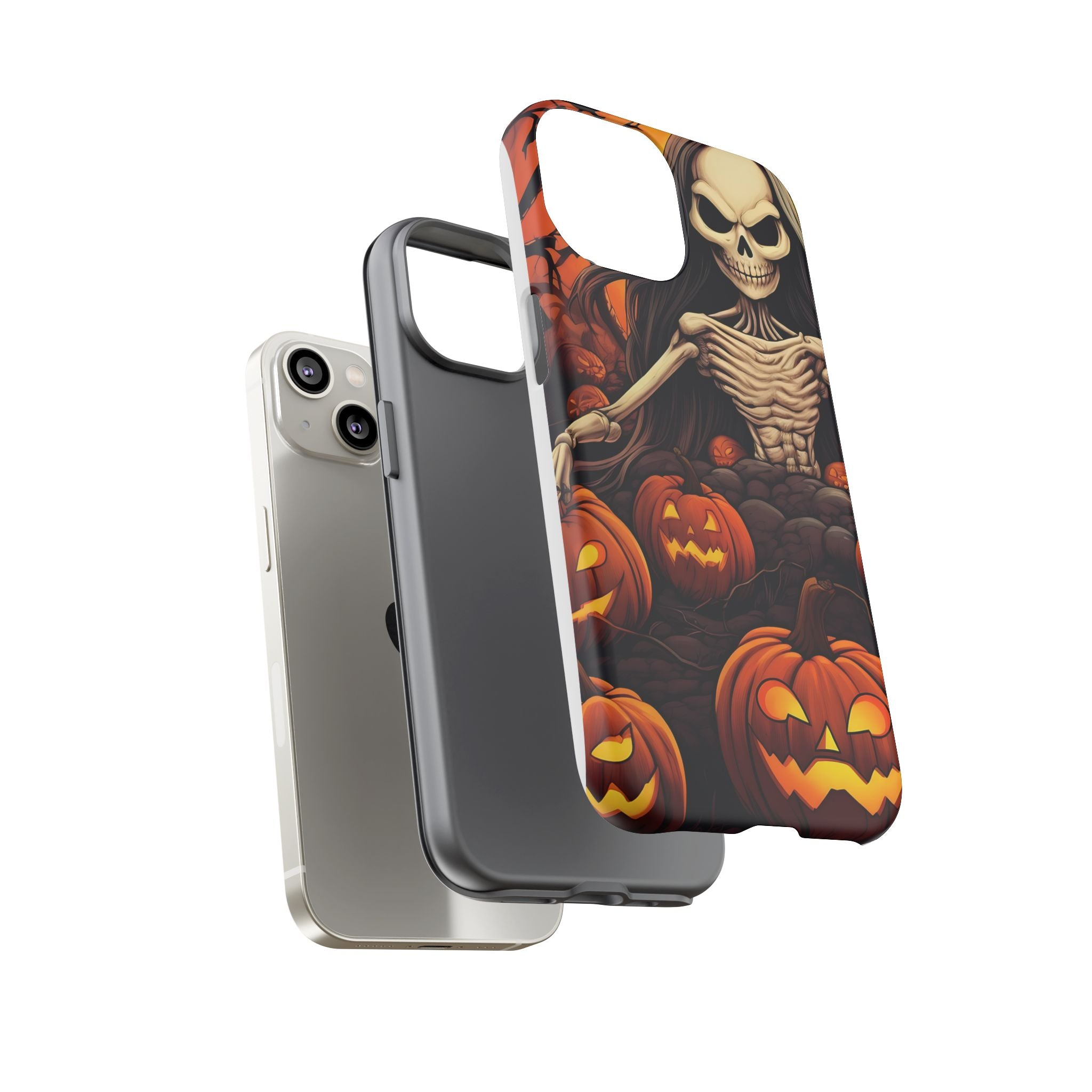 Spooky Skeleton Hexagon iPhone Case