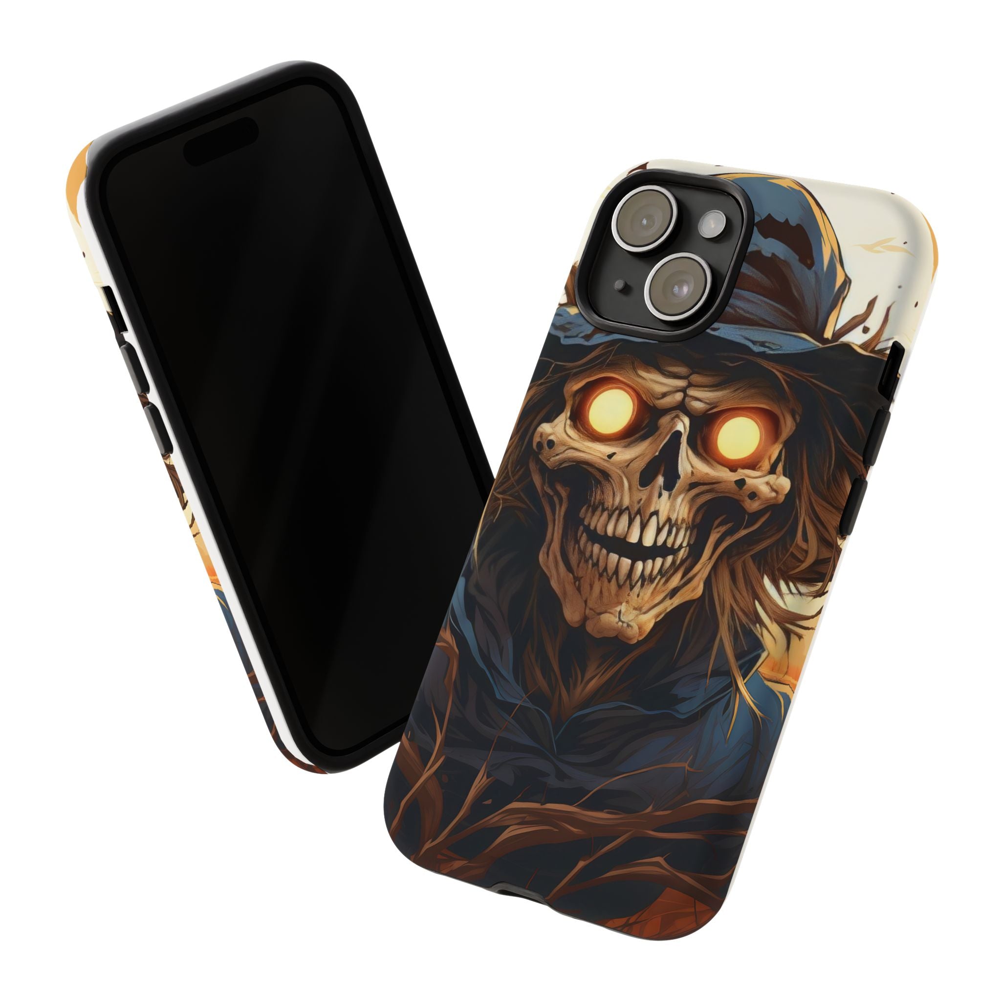 Eerie Scarecrow Hexagon Stone iPhone Case