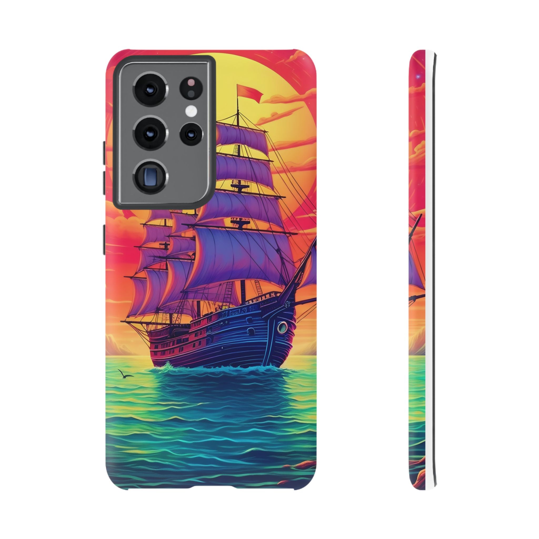 Sunset Galleon Samsung Phone Case