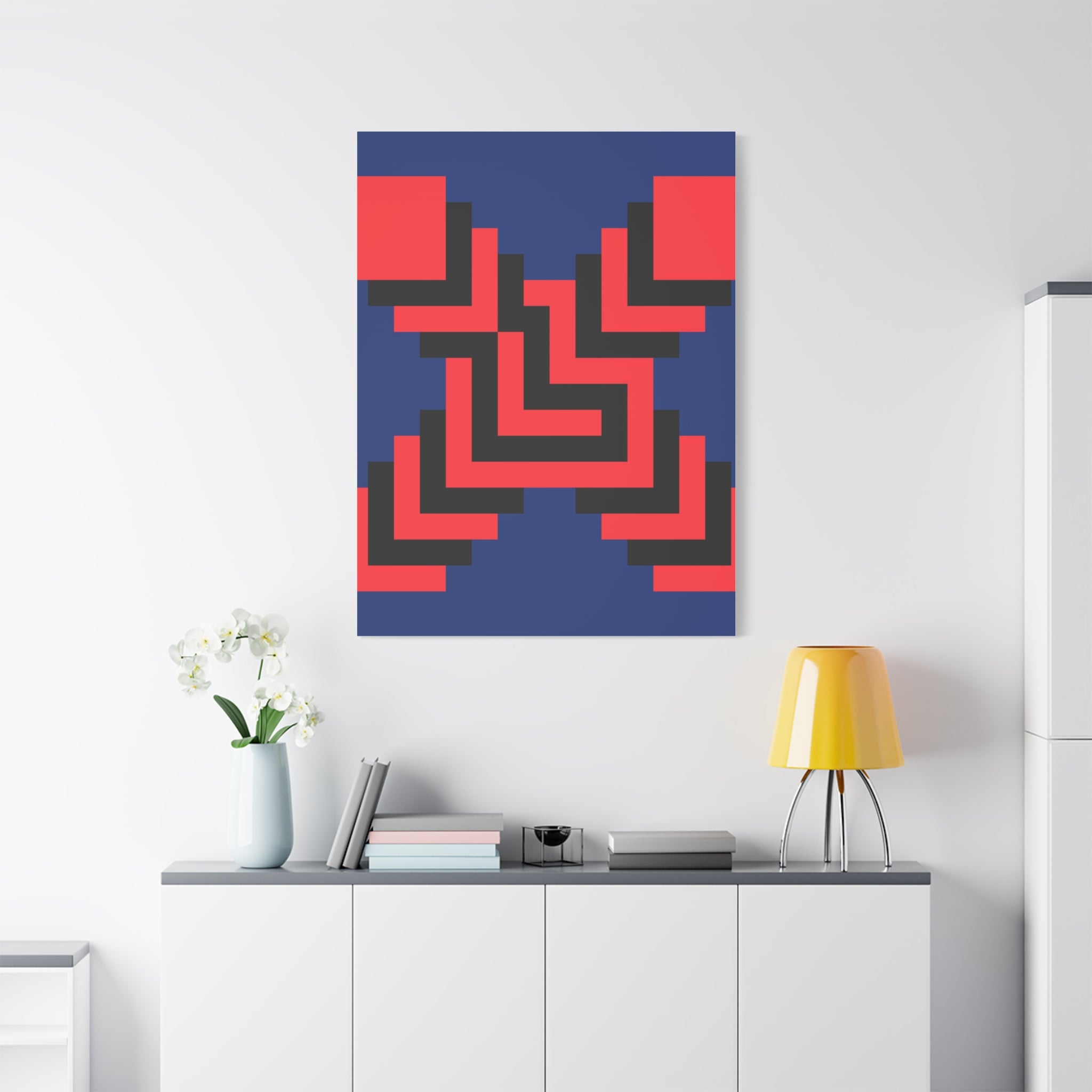 Geometric X Abstract Art Canvas Print