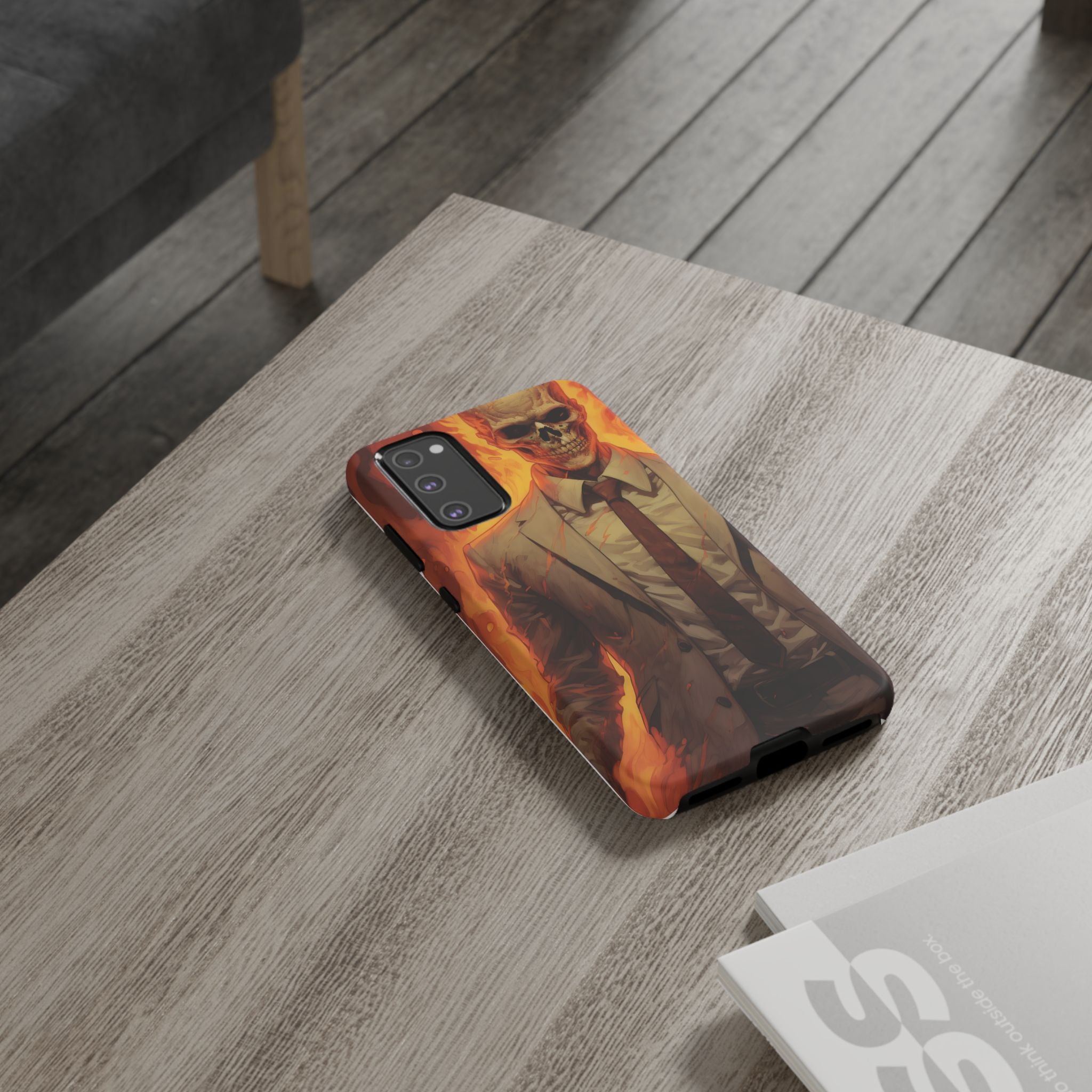 Fiery Skull Samsung Case