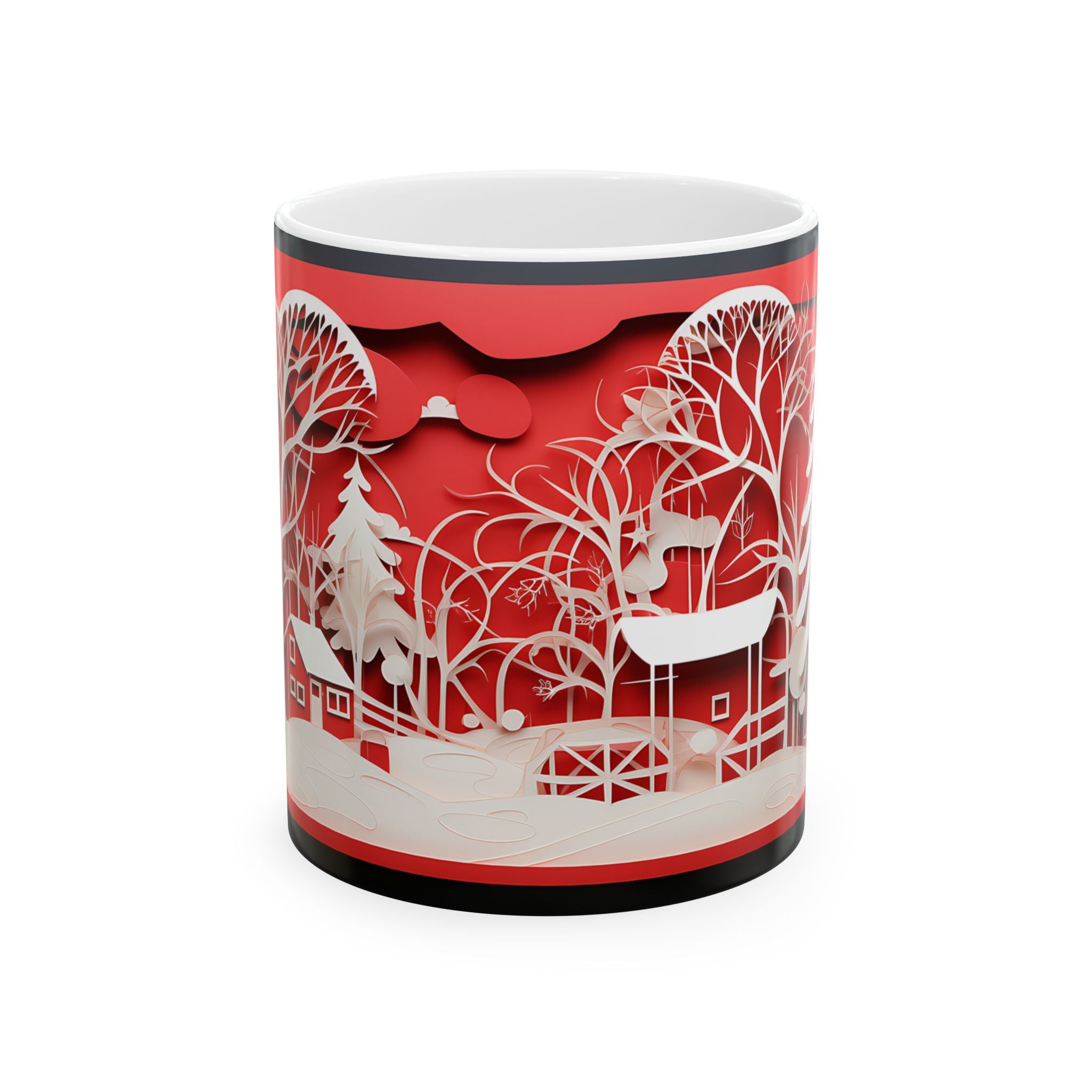 Winter Wonderland Papercut Mug