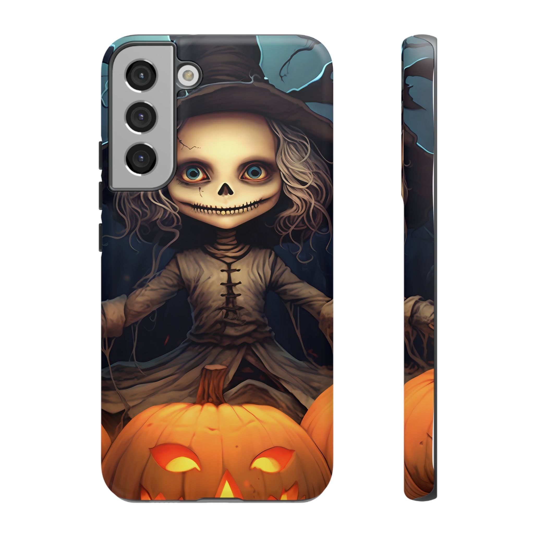 Spooky Skull Girl Halloween Samsung Case