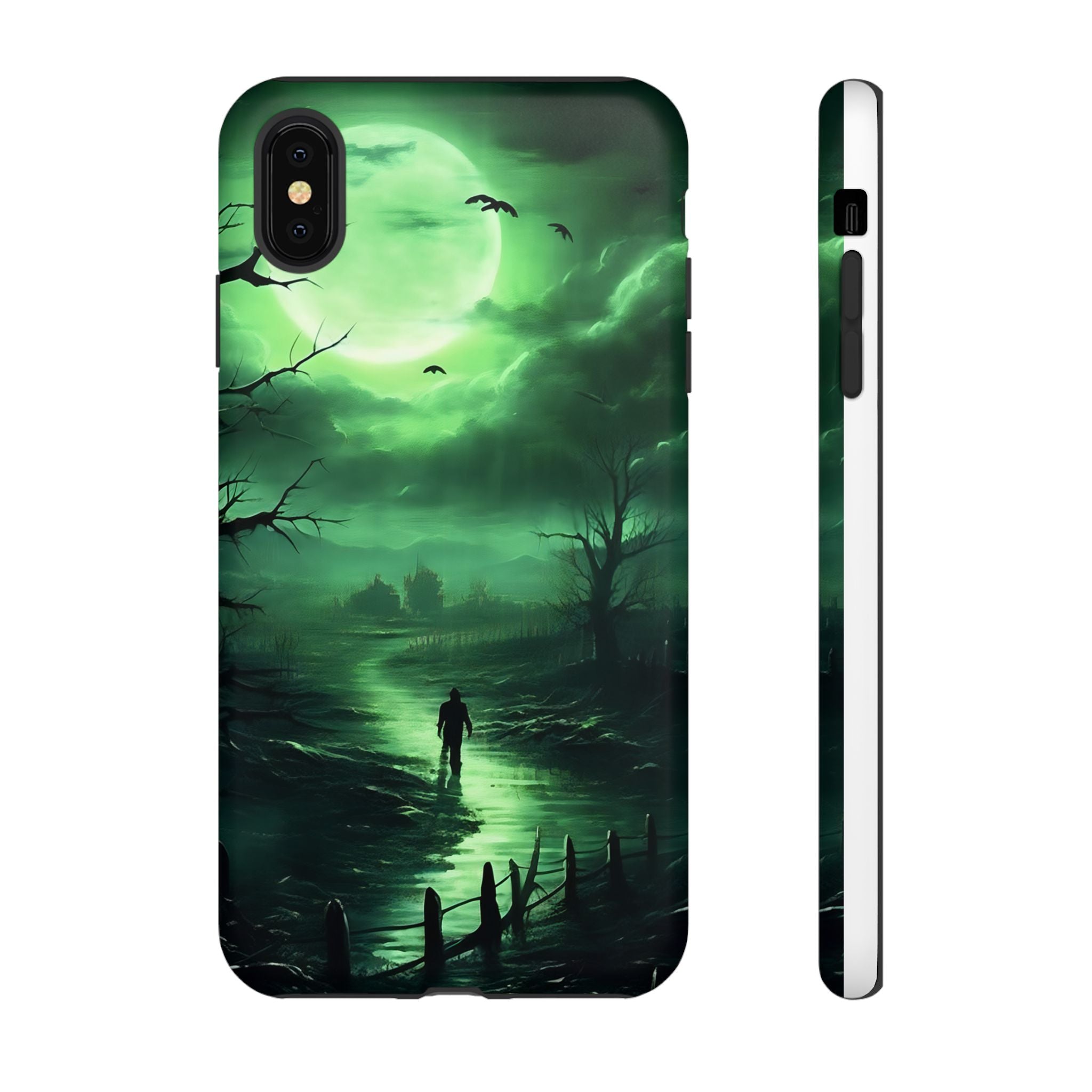 Swamp Moon Gothic iPhone Case - Hexagon Stone