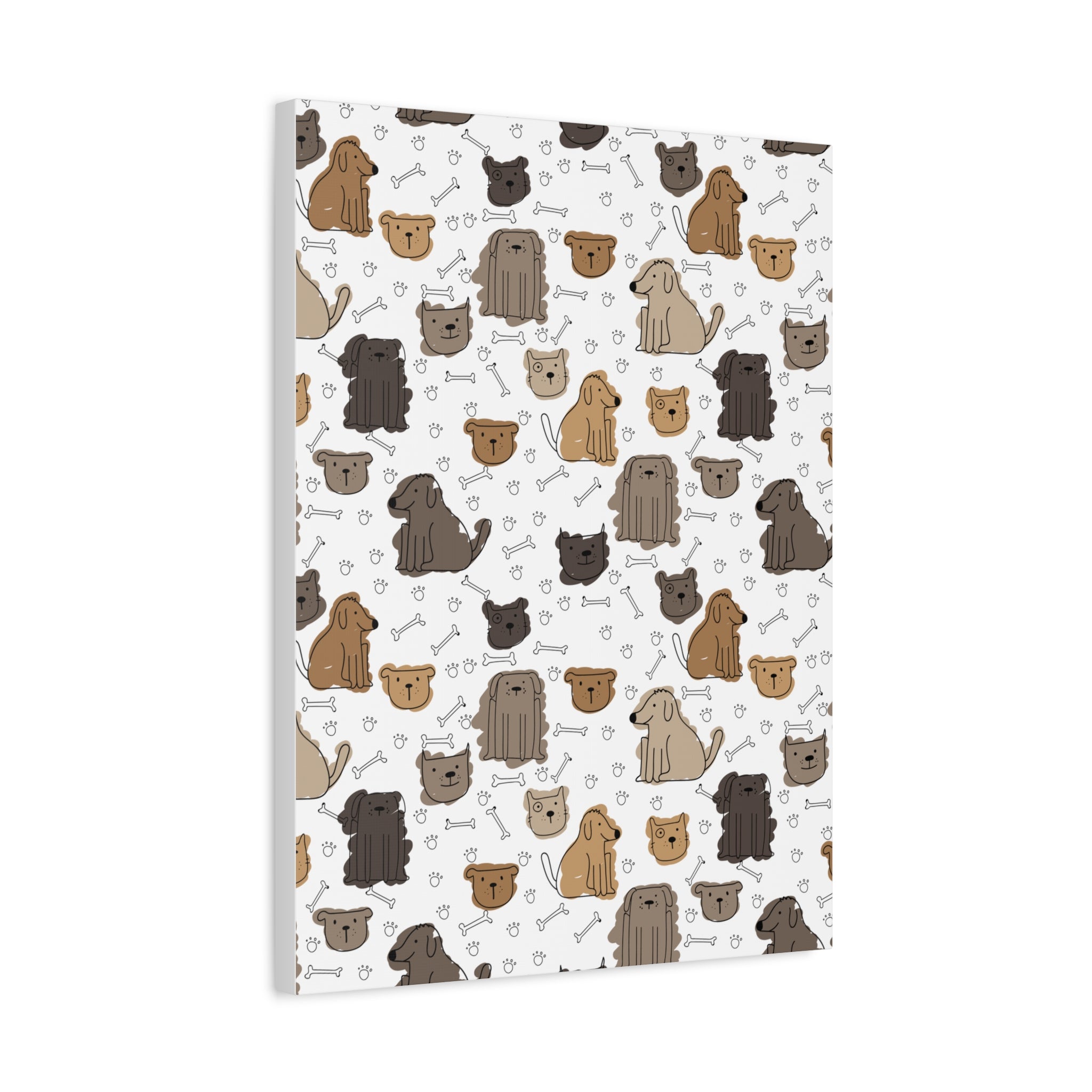 Cute Dogs & Cats Canvas Print