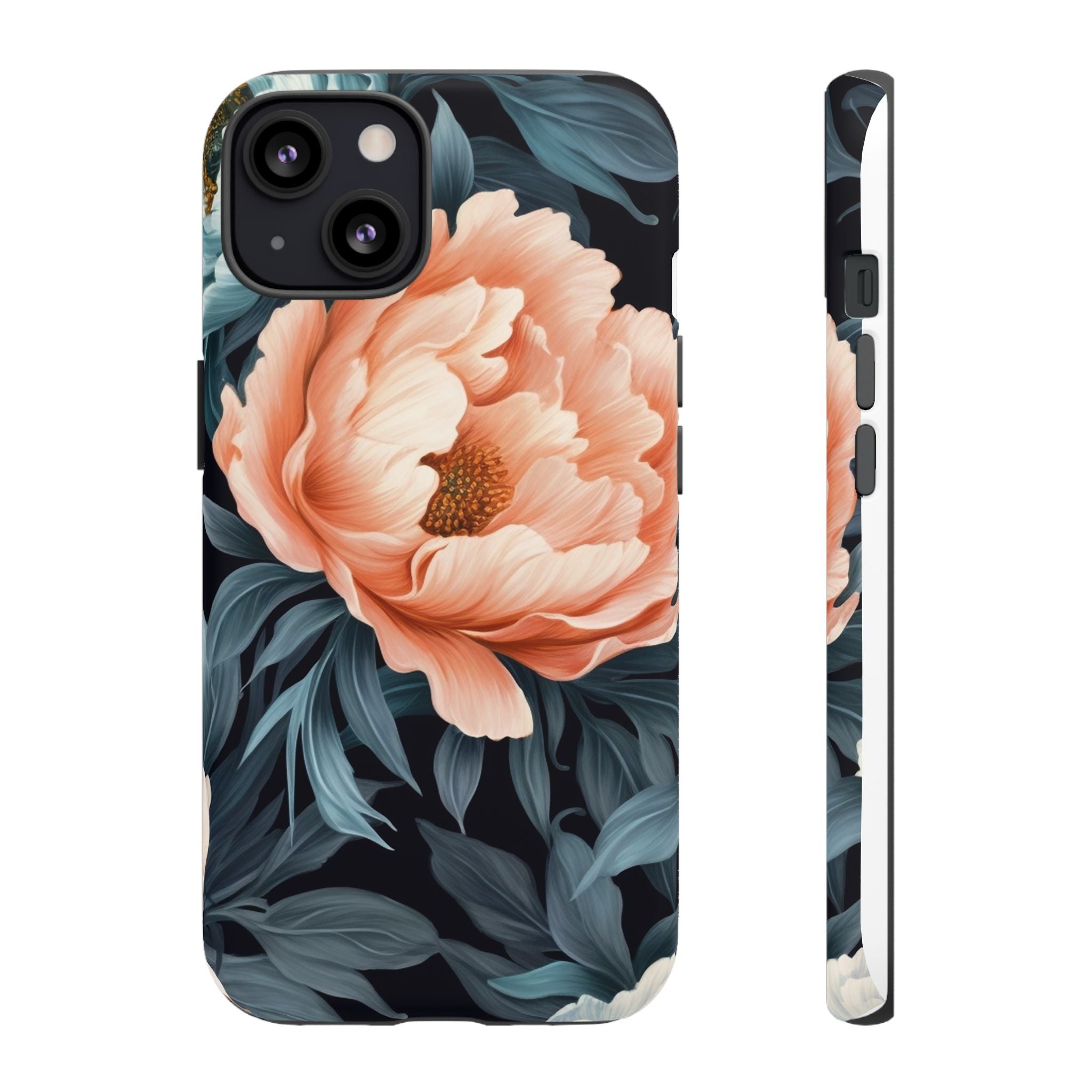 Moody Floral iPhone Case - Hexagon Stone