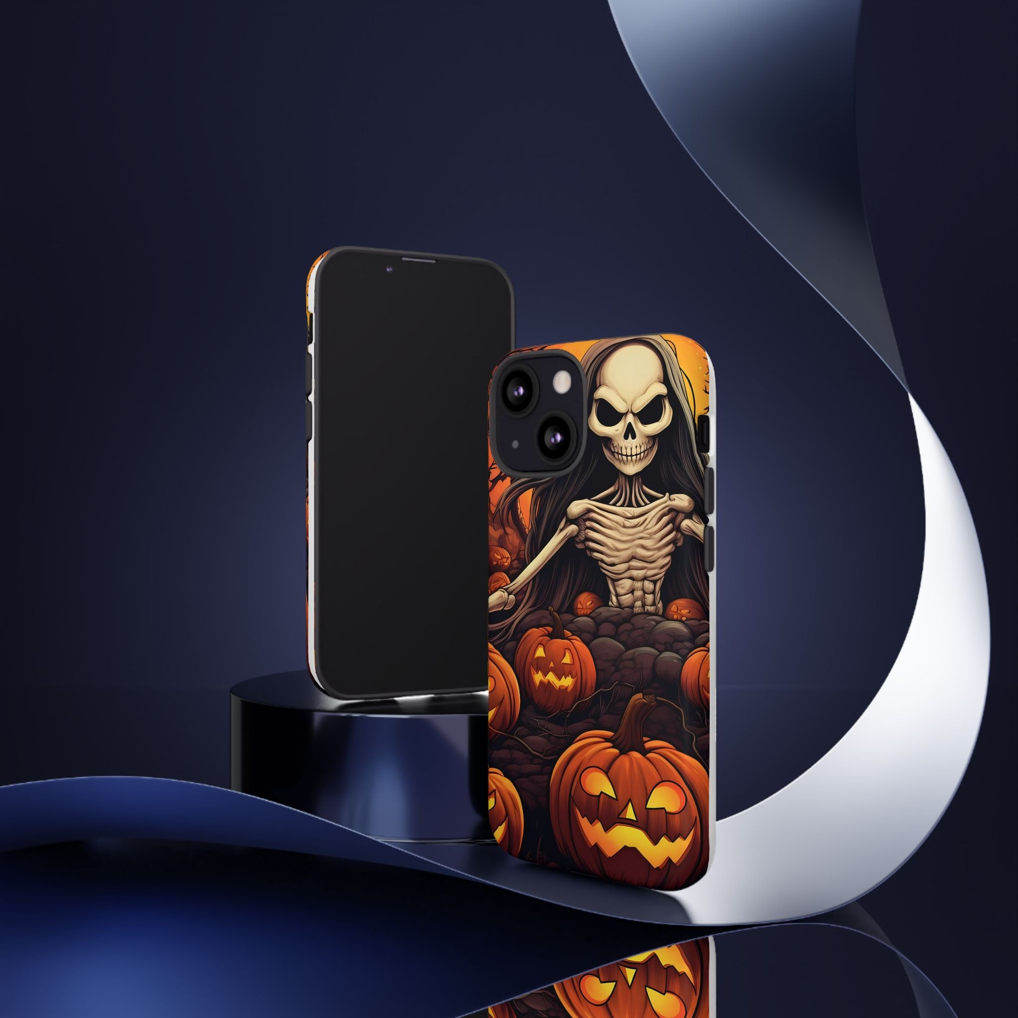 Spooky Skeleton Hexagon iPhone Case