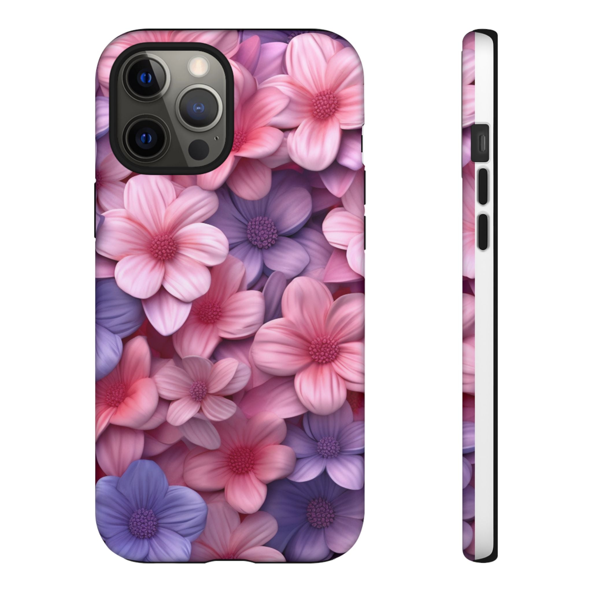 Floral Bloom Hexagon Stone iPhone Case