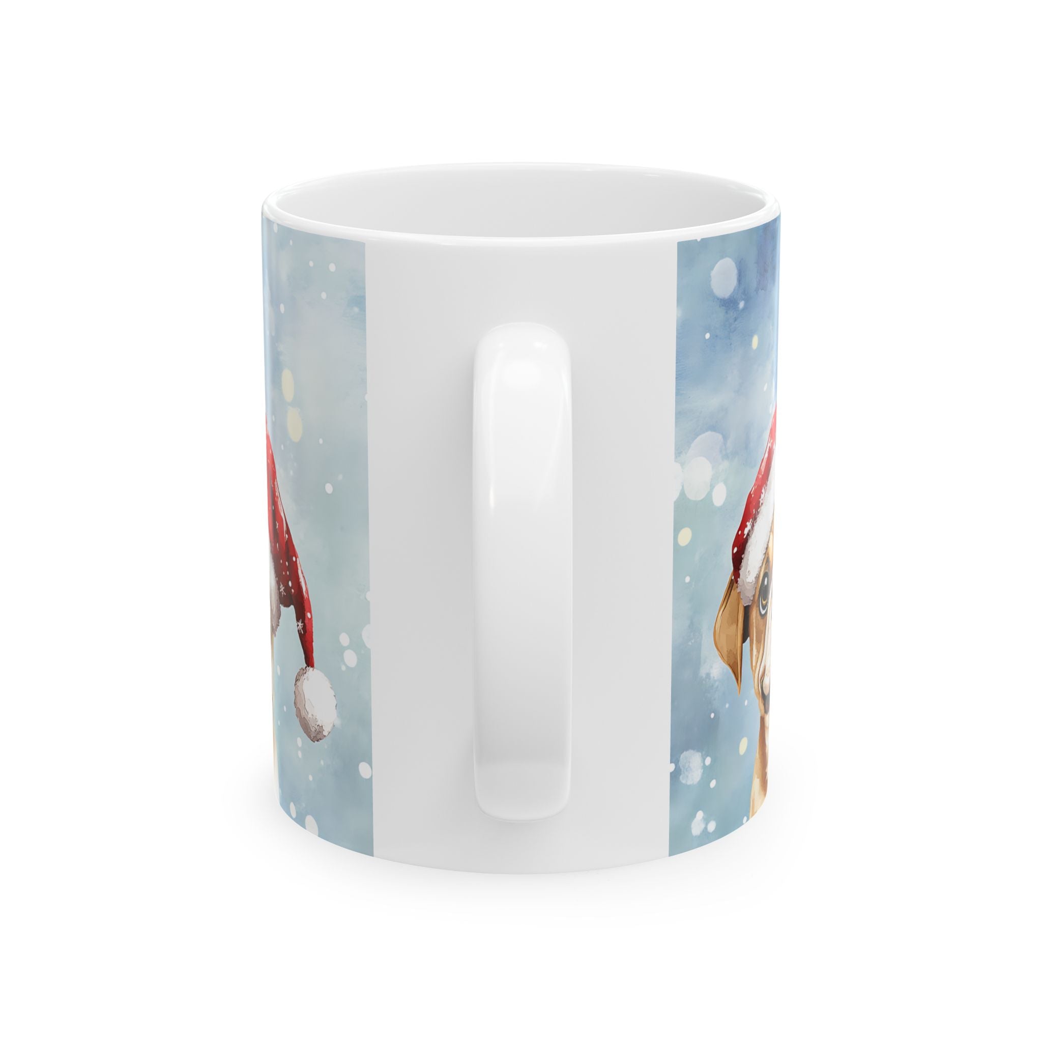 Santa Bulldog Mug: Holiday Cheer!