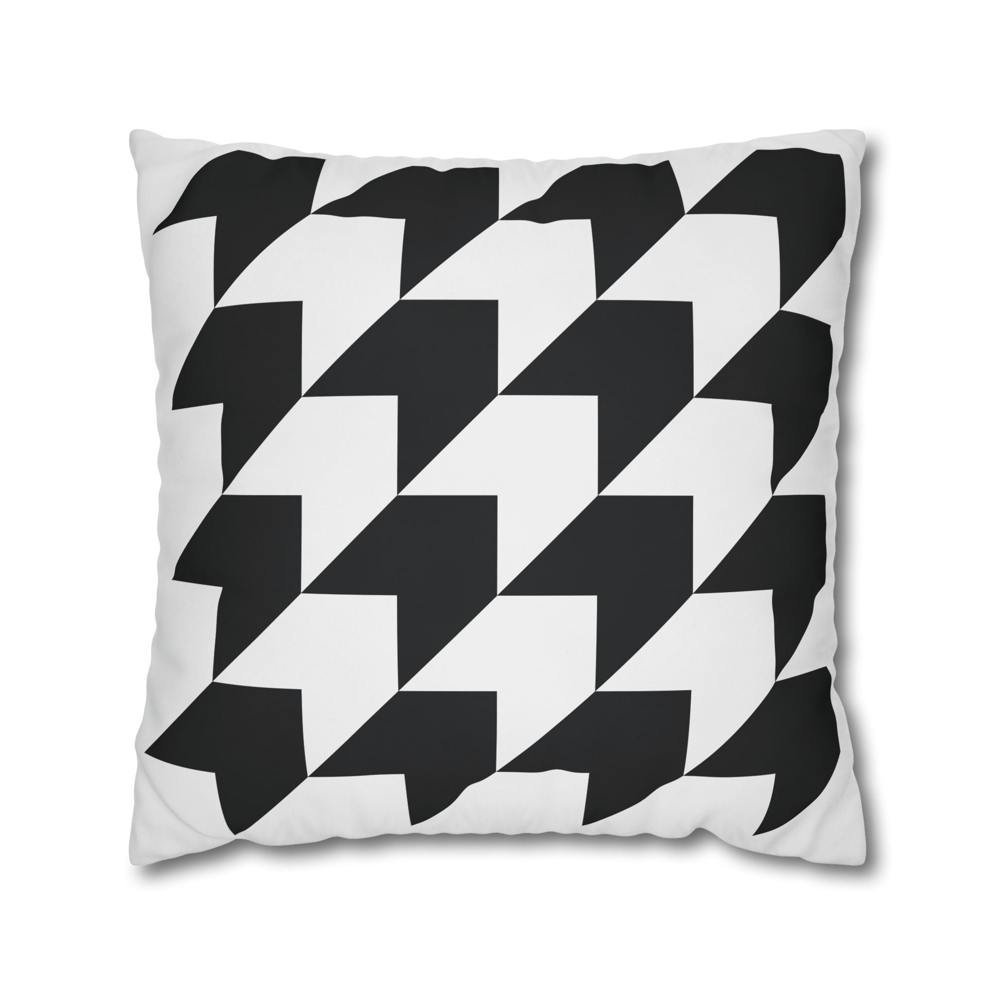 Geometric Arrow Pillowcase - Black & Gray