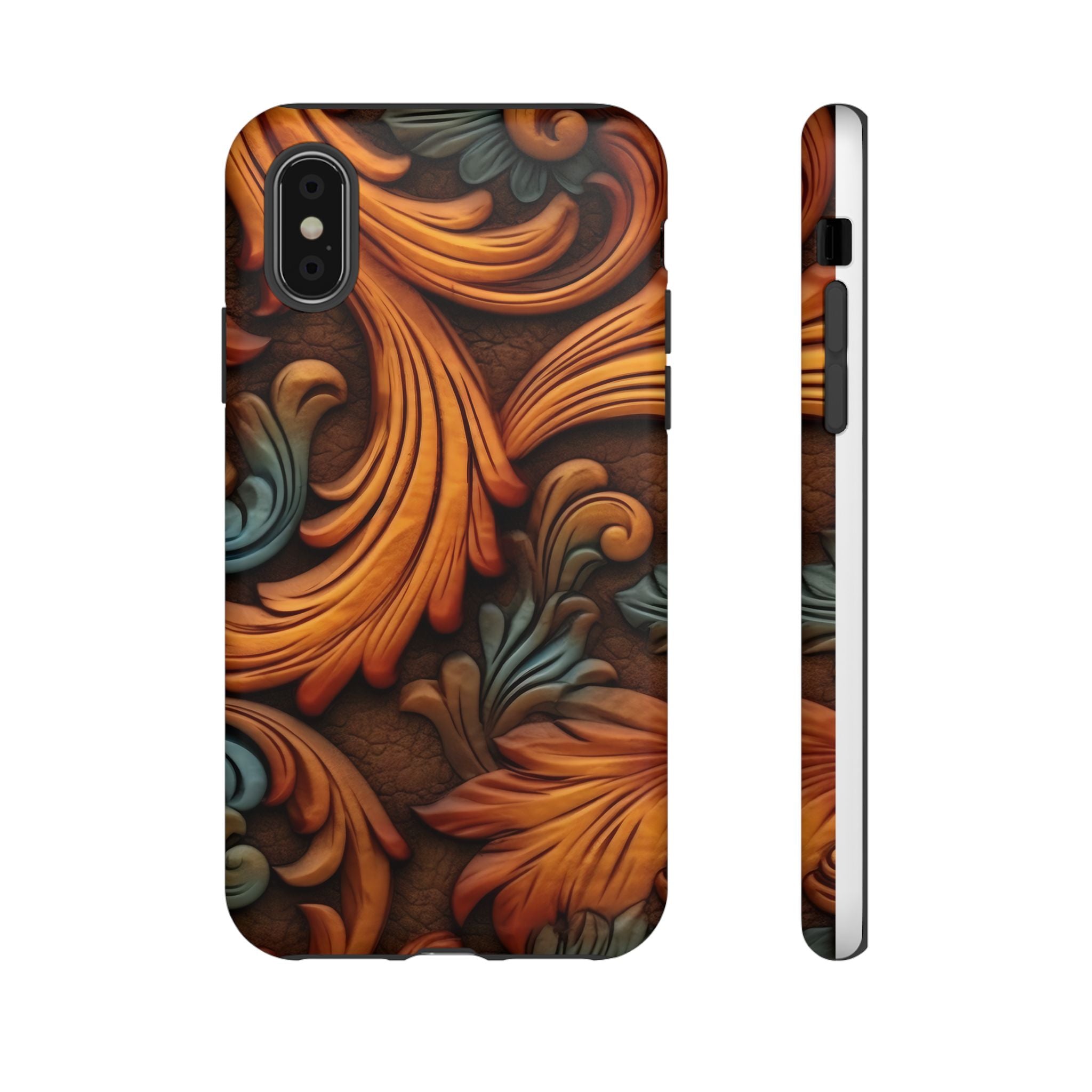 Baroque Copper iPhone Case - Hexagon Stone