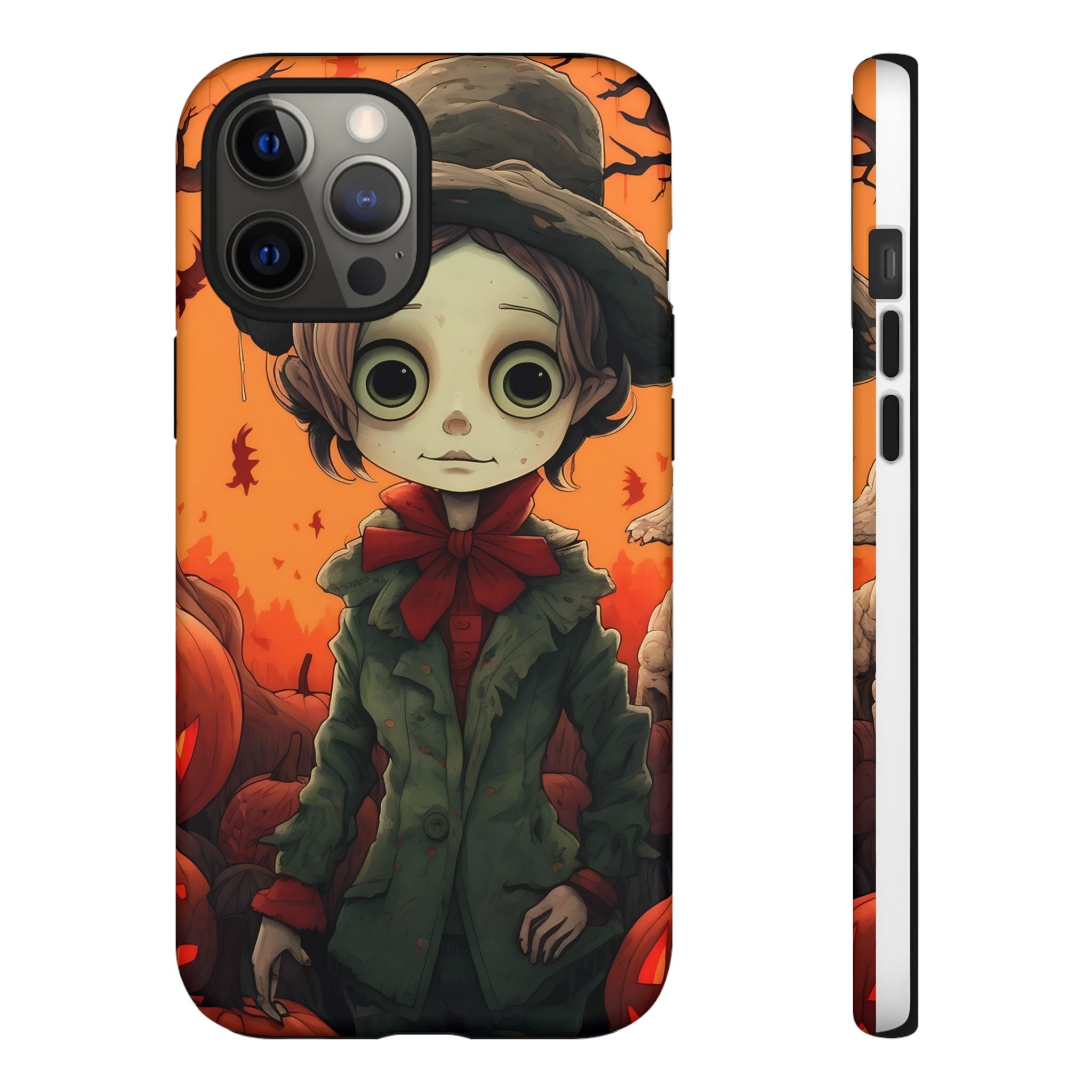 Spooky Autumn Child Hexagon Stone iPhone Case