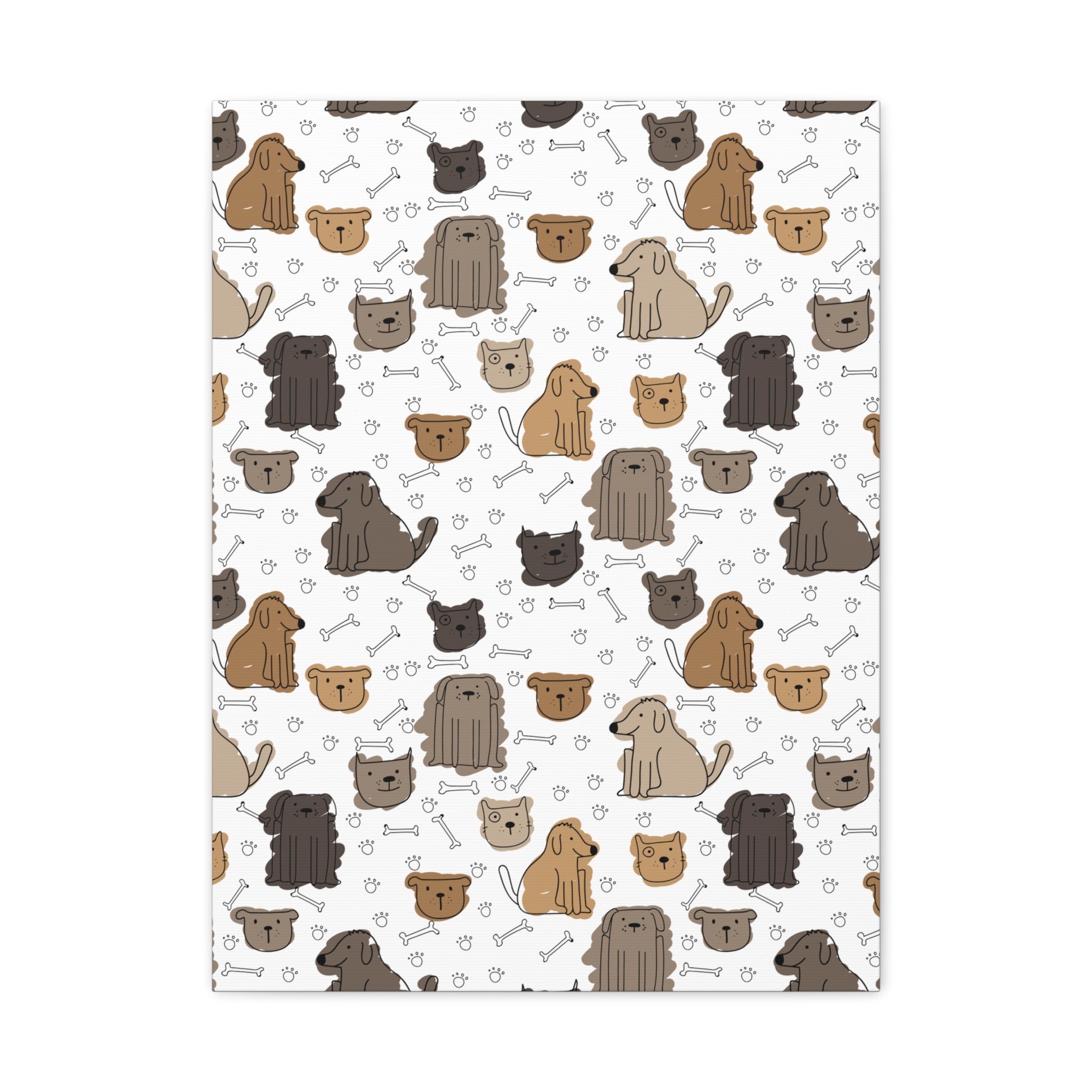 Cute Dogs & Cats Canvas Print