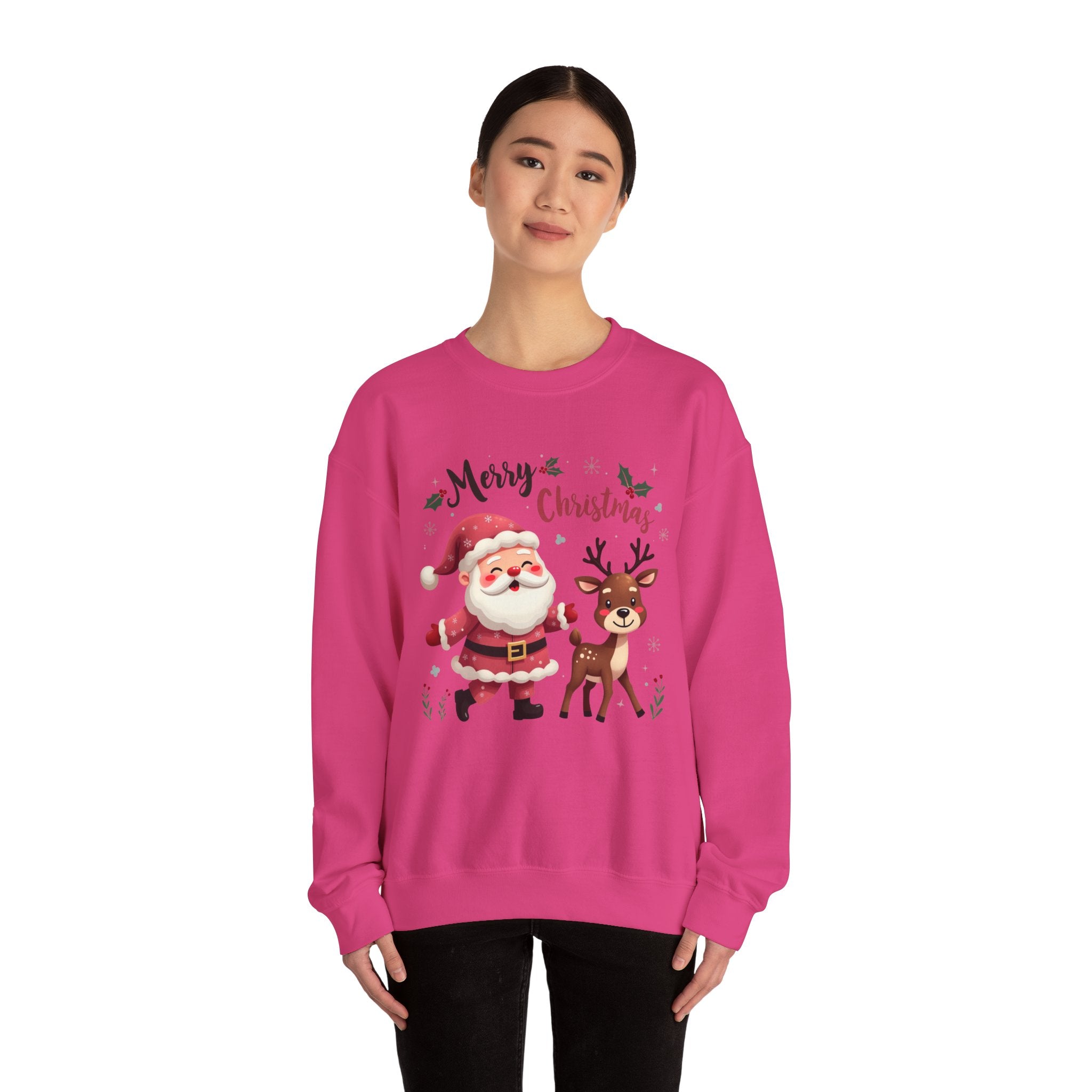 Santa & Reindeer Christmas Sweatshirt