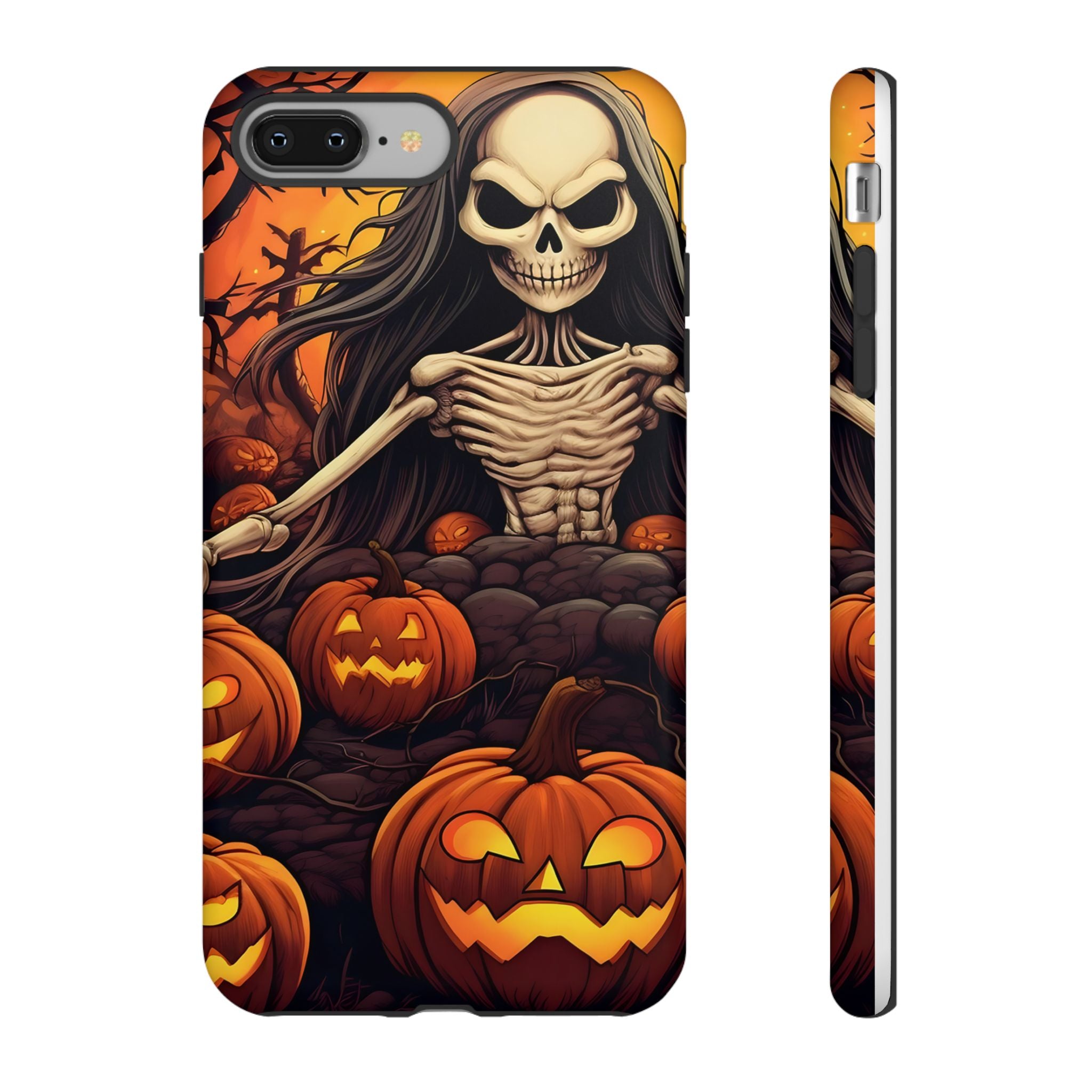 Spooky Skeleton Hexagon iPhone Case