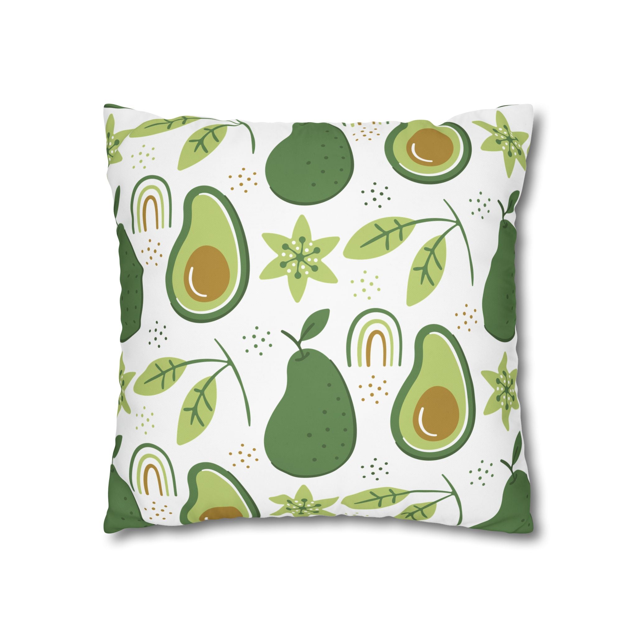 Avocado Leaf Pillowcase - Retro Green