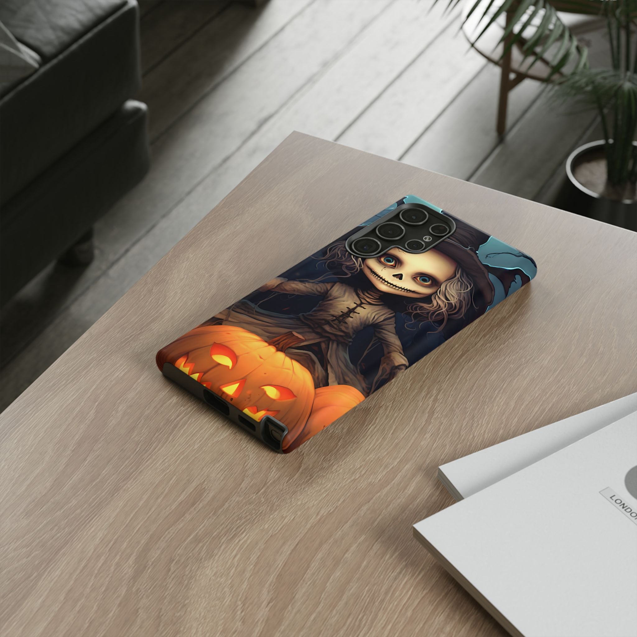 Spooky Skull Girl Halloween Samsung Case