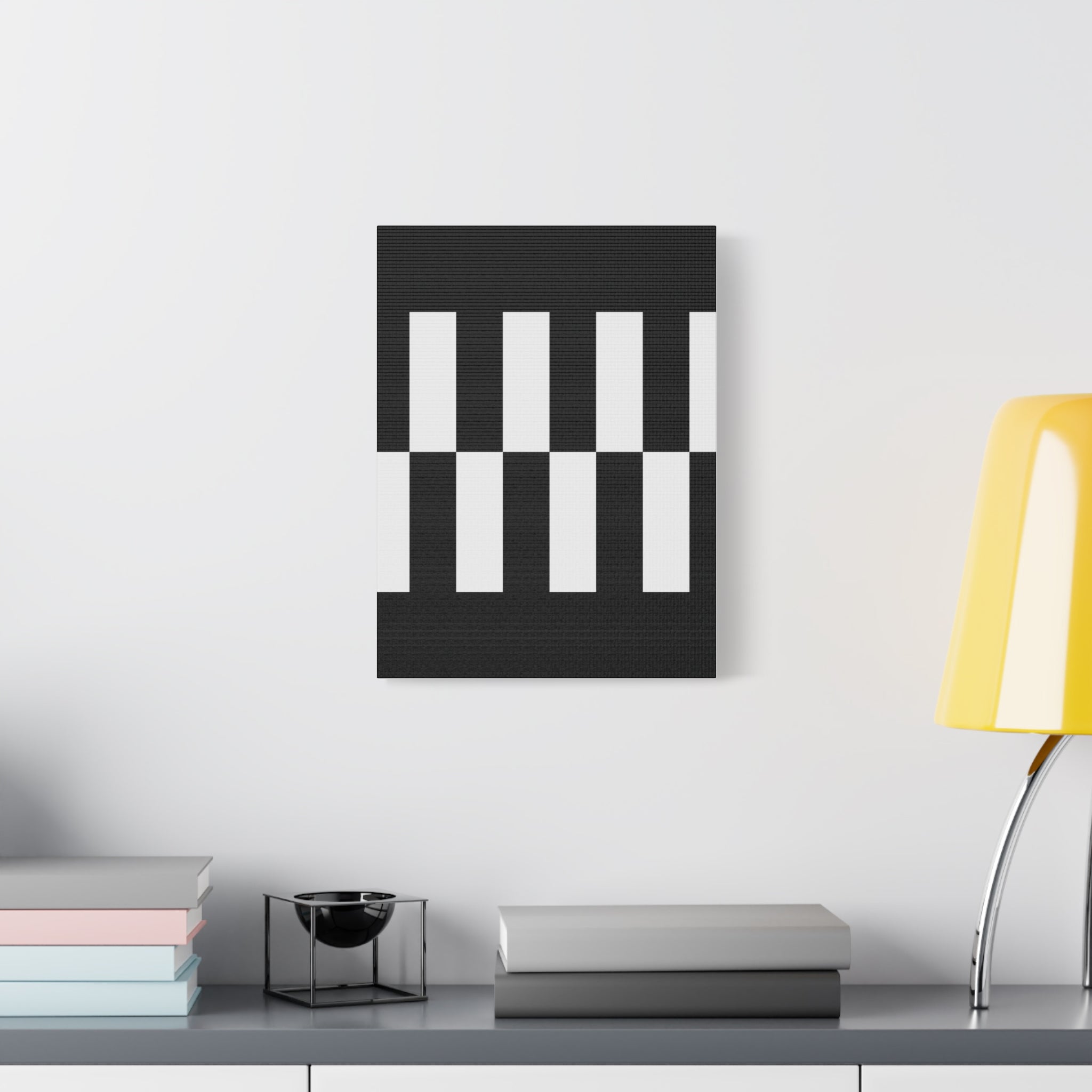 Classic Checkerboard Matte Canvas Art