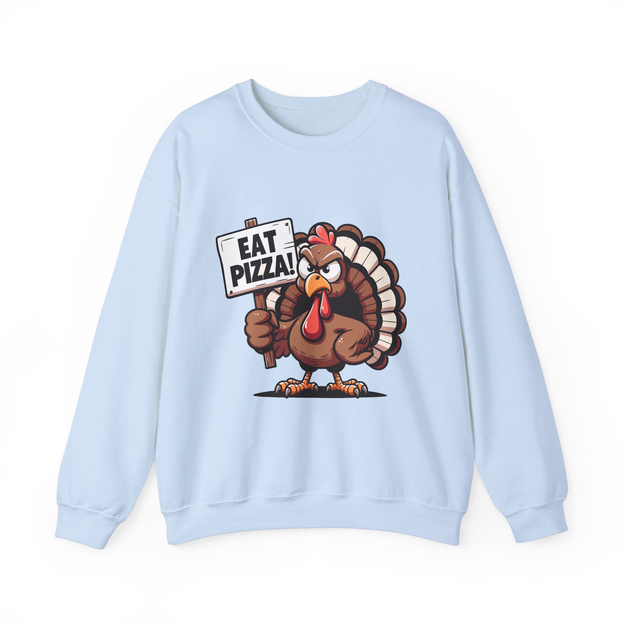 Angry Turkey Pizza Thanksgiving Sweatshirt