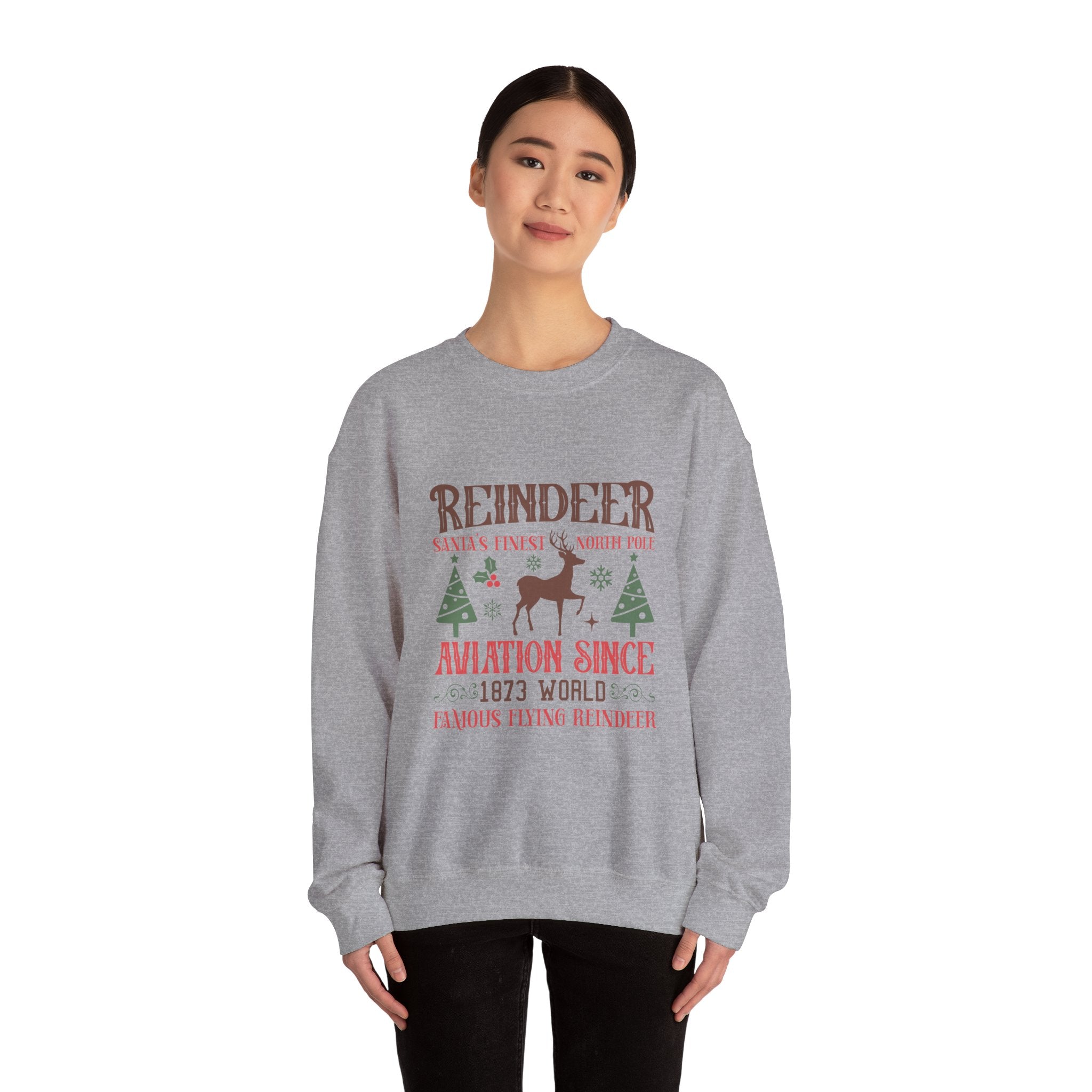 Reindeer Aviation Since 1873 Xmas Sweatshirt