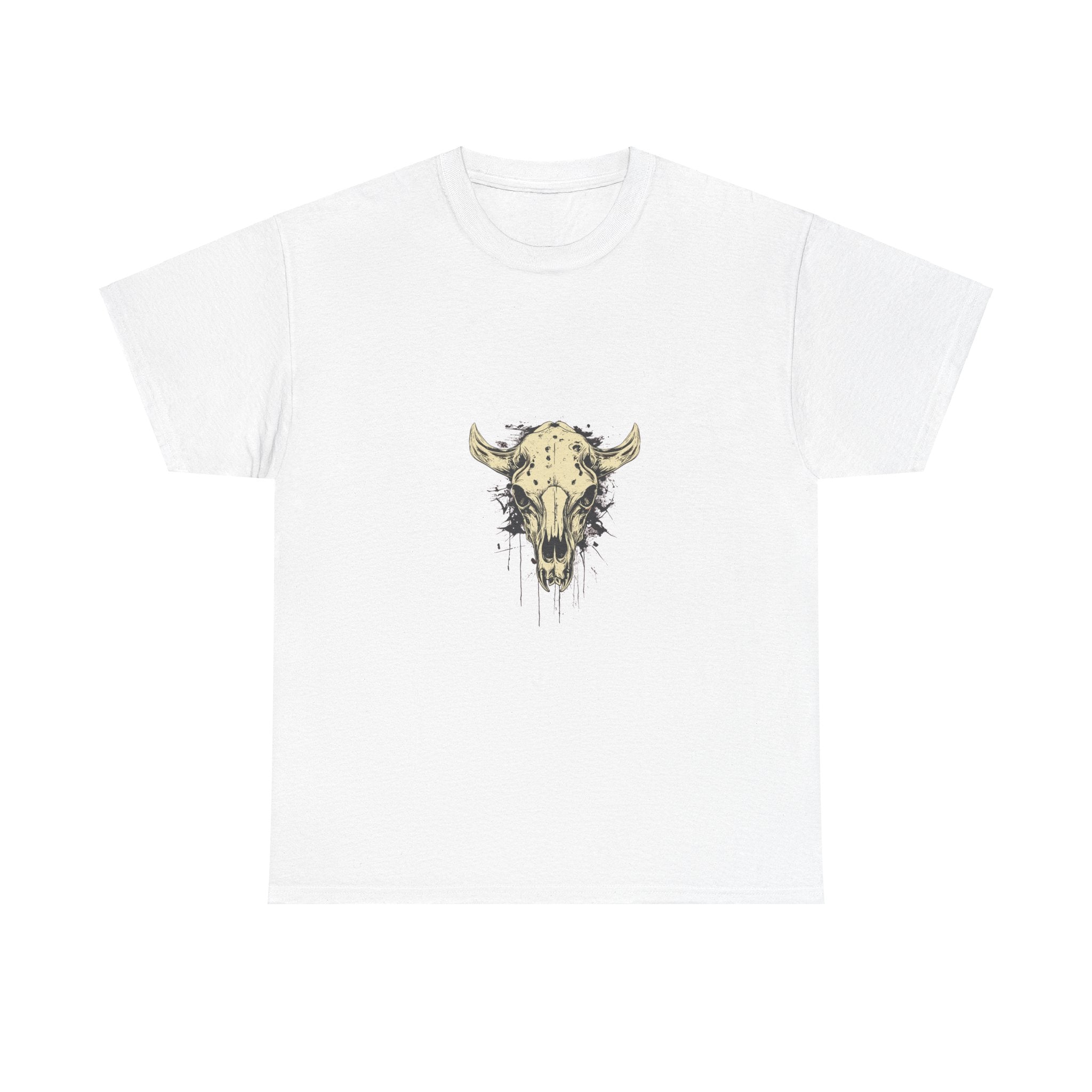 Grunge Bull Skull Vintage T-Shirt