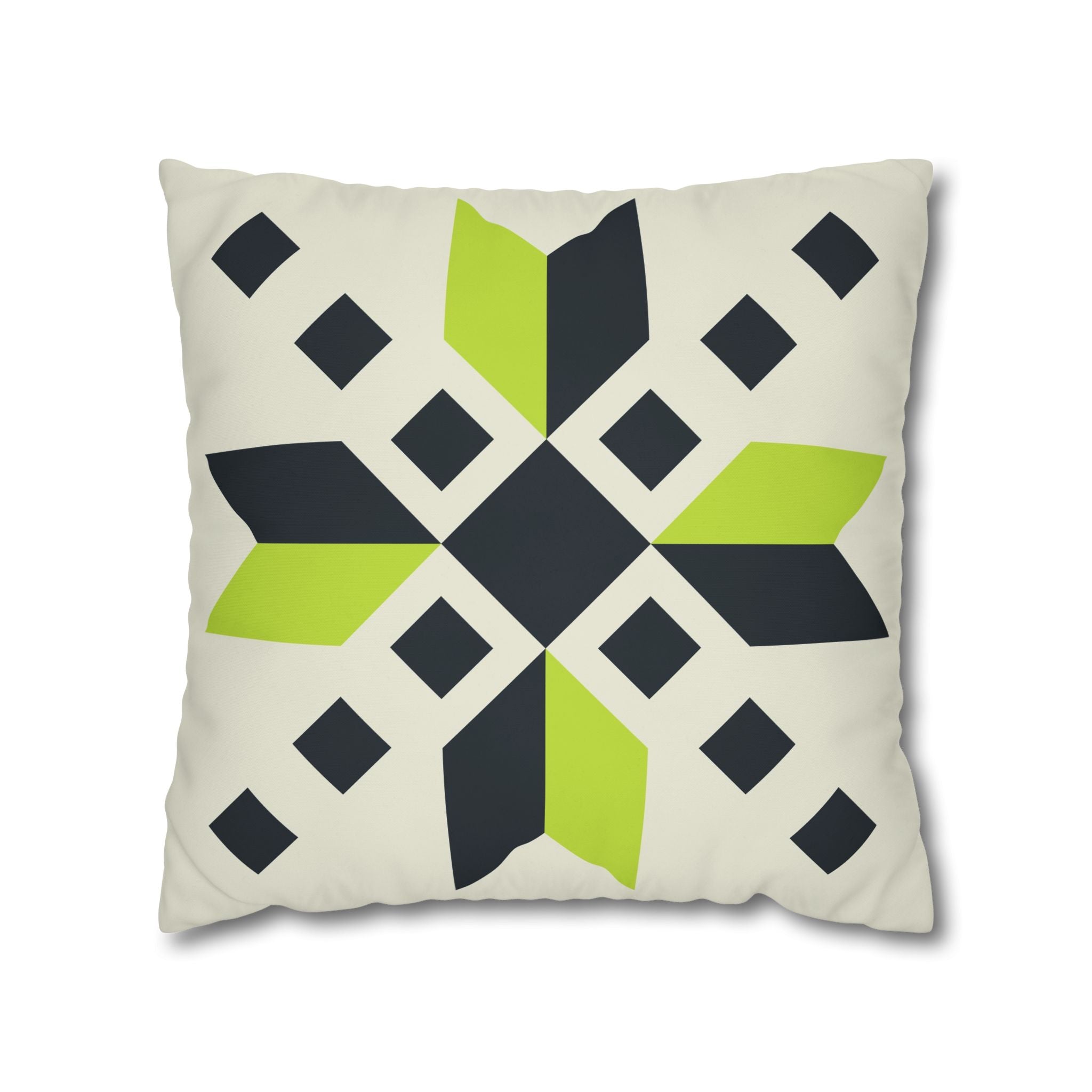 Geometric Teal & Green Pillowcase