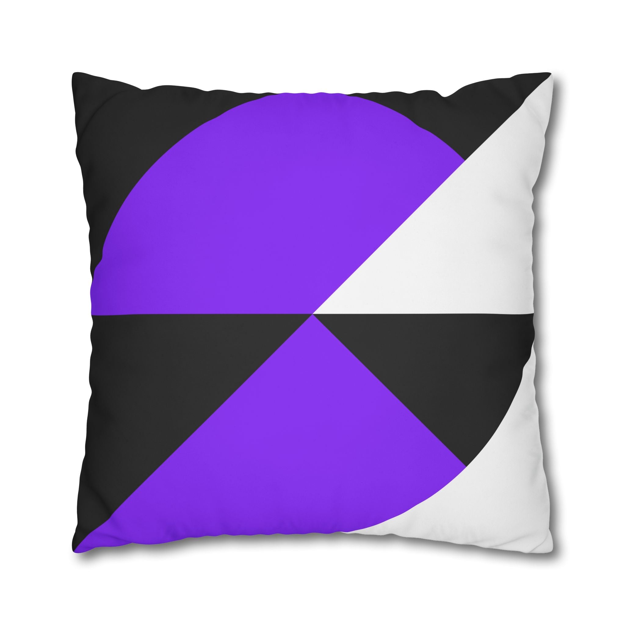 Geometric Purple Triangle Pillowcase