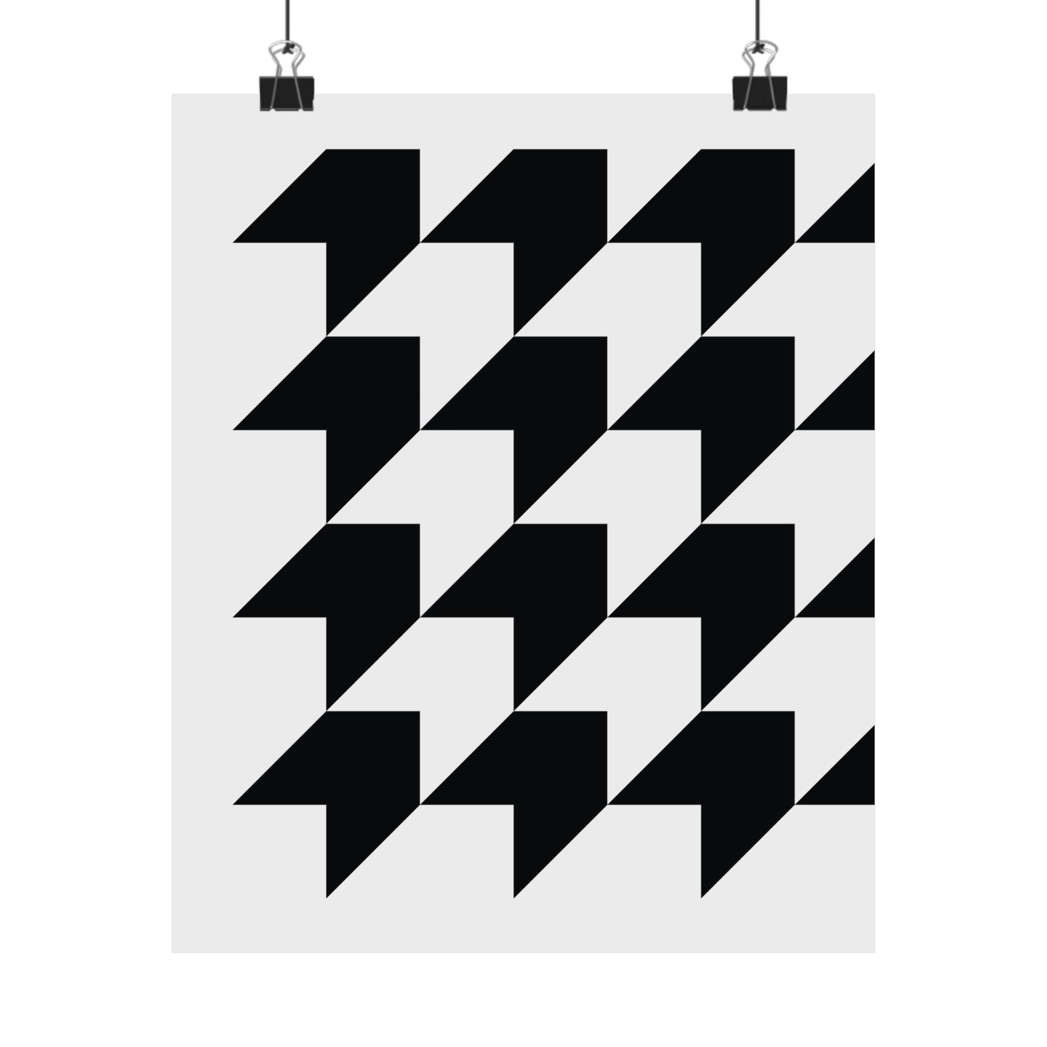 Geometric Arrow Tessellation Poster