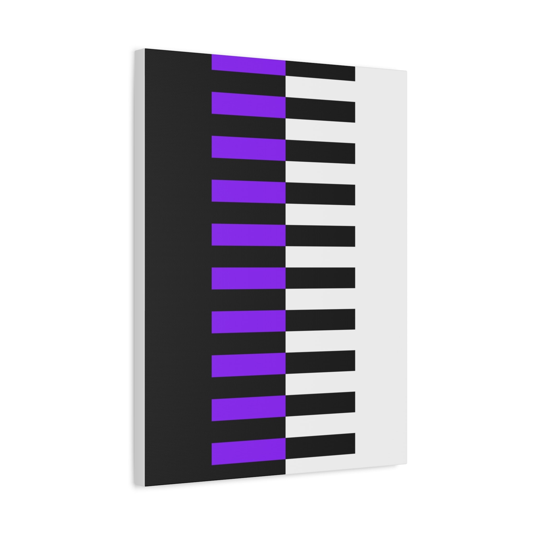 Abstract Purple Piano Keys Canvas Art