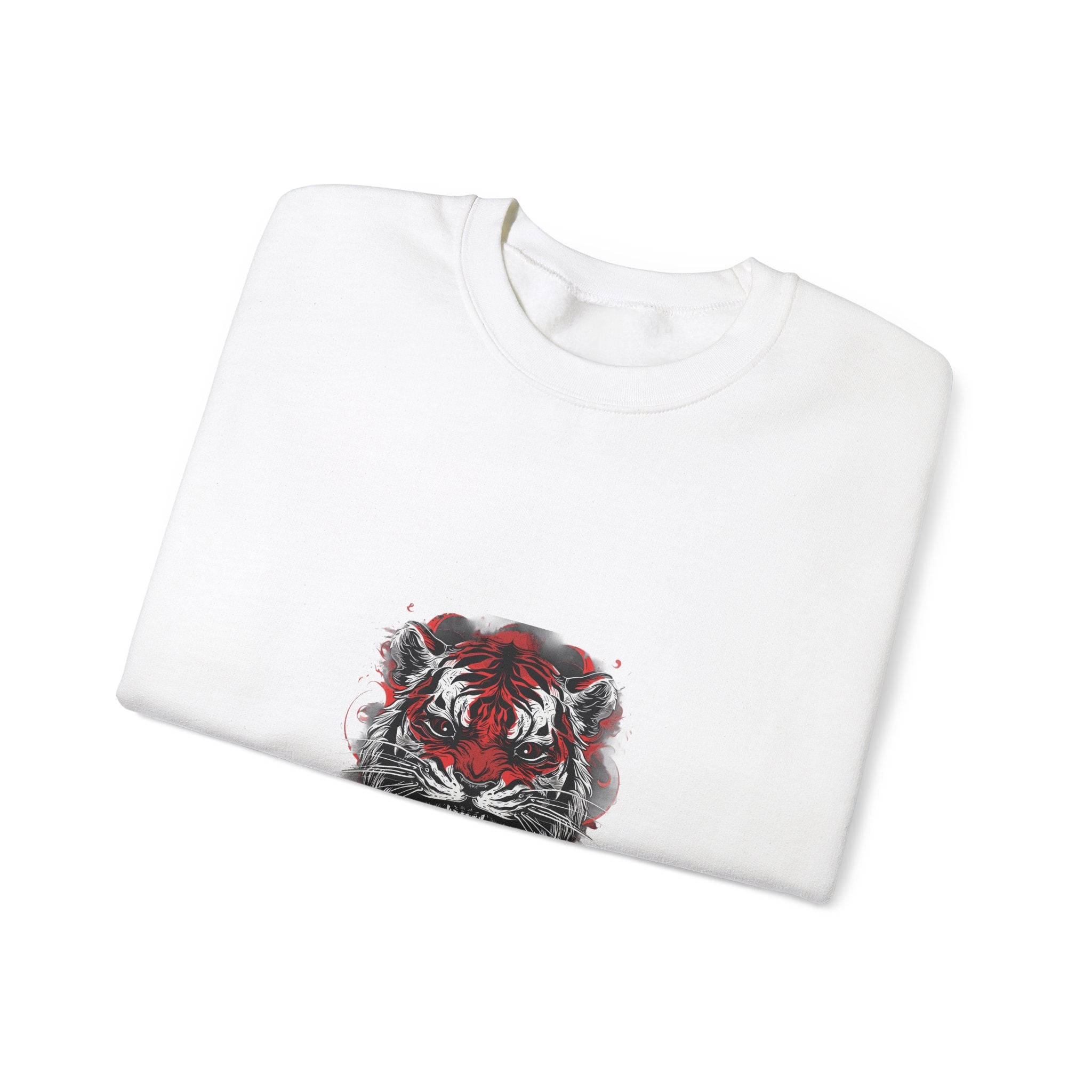 Fierce Tiger Head Graphic Sweatshirt