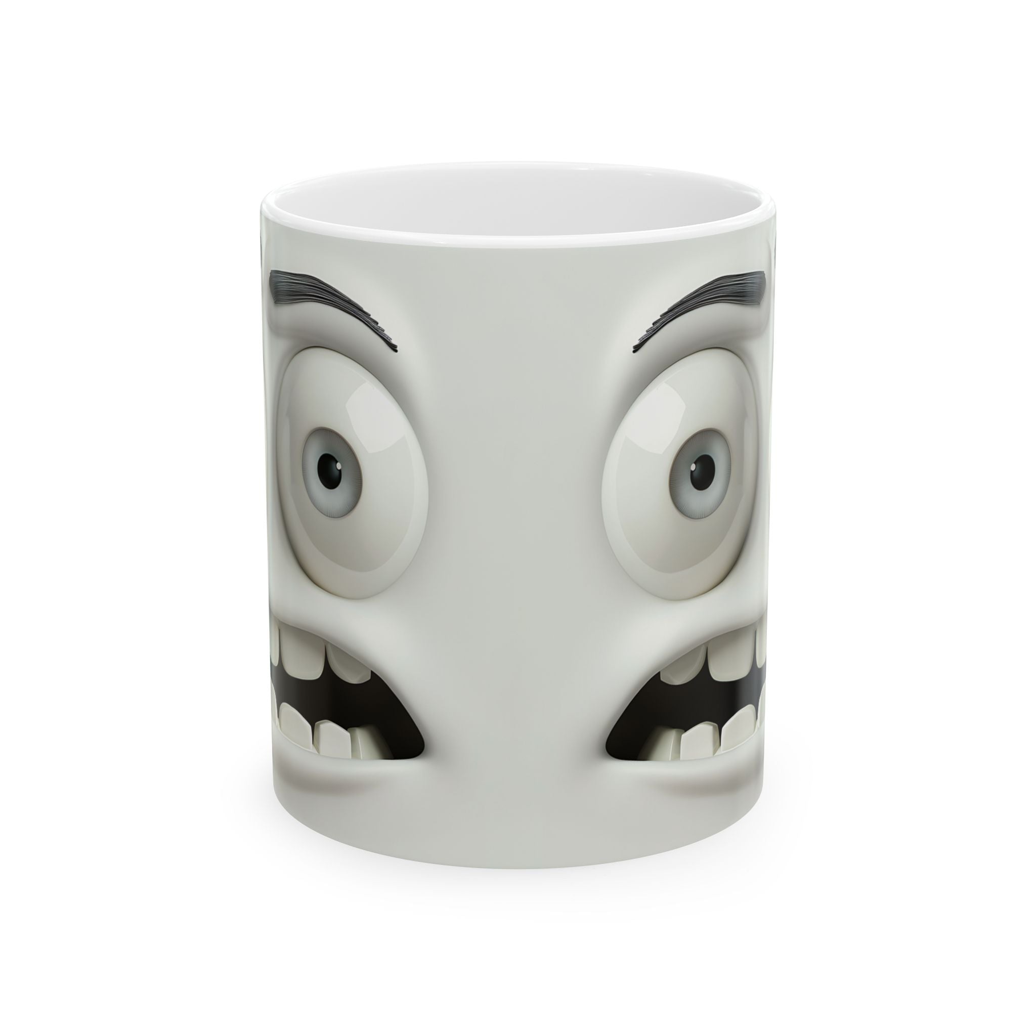 Worried Faces Cute Mugs - Set of 2