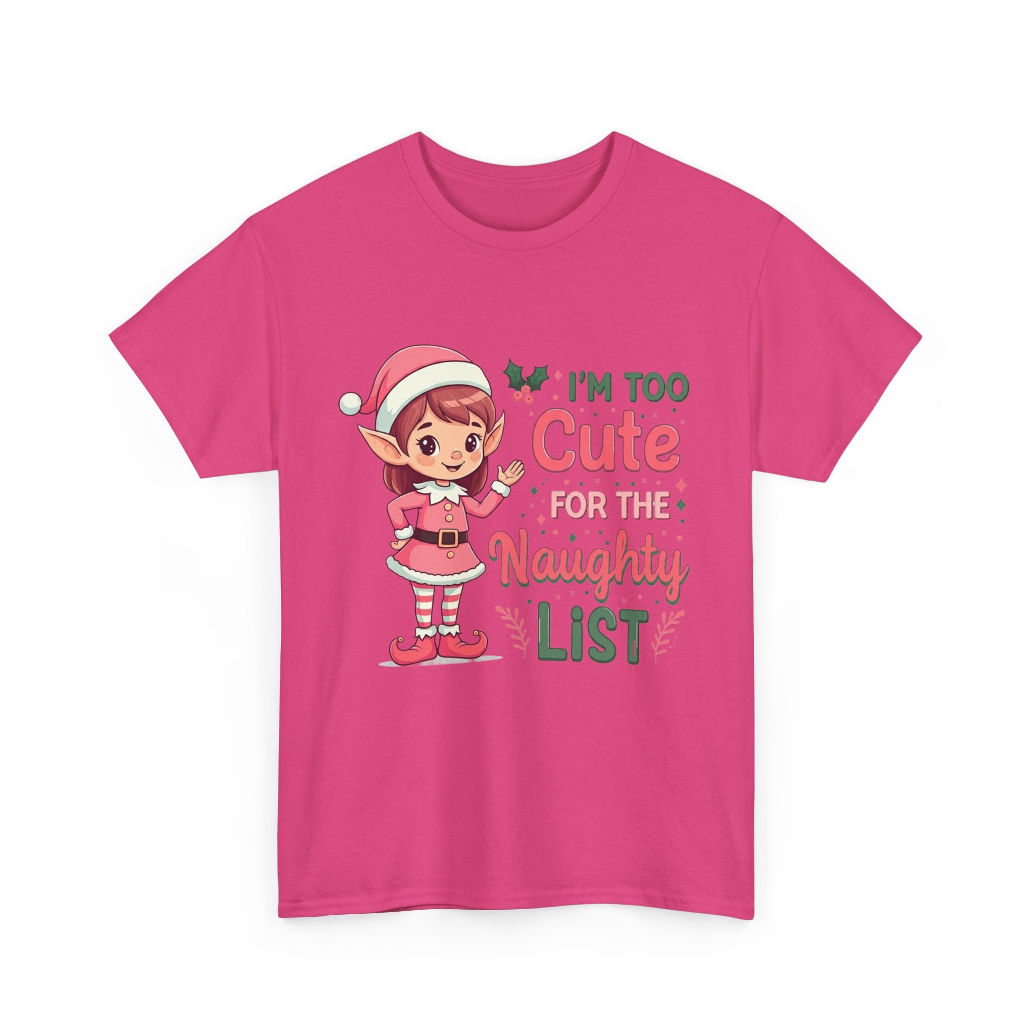 Too Cute Elf Christmas T-Shirt