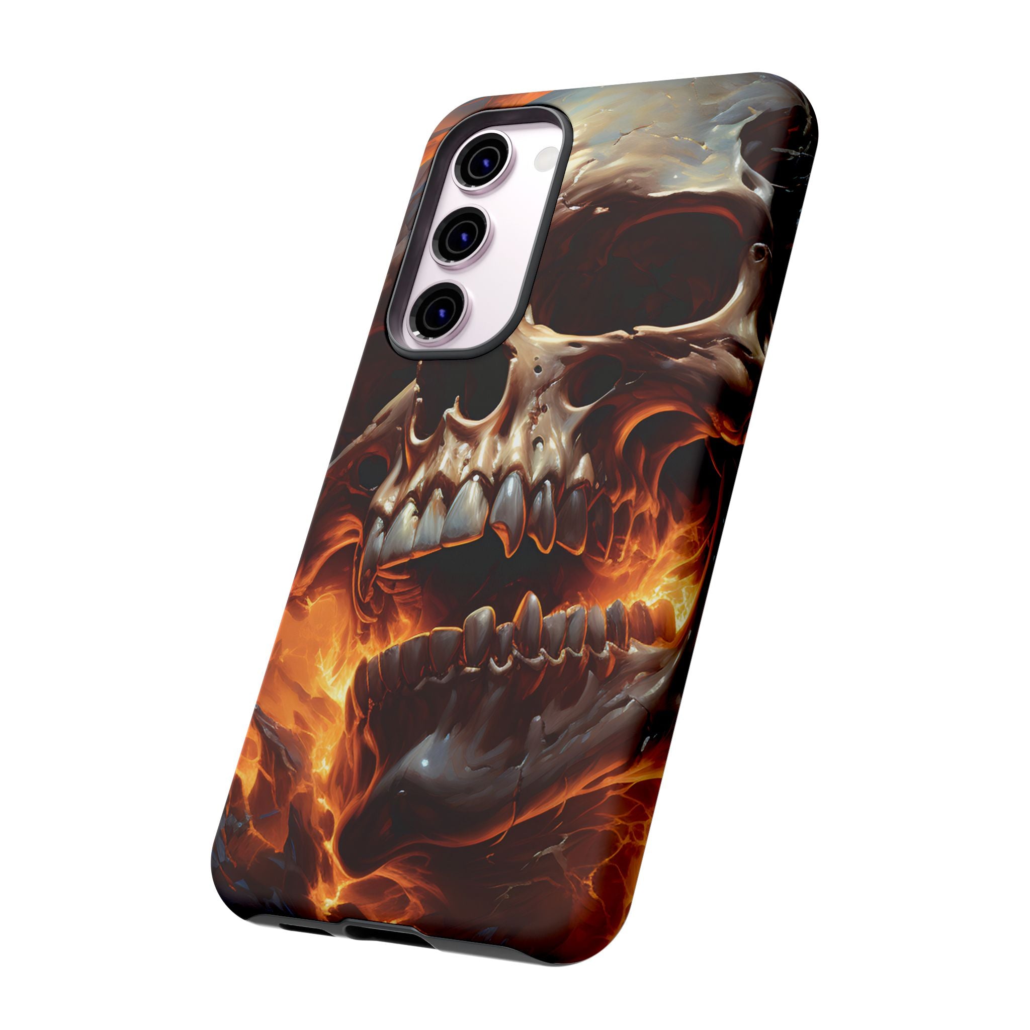 Fiery Skull Samsung Phone Case