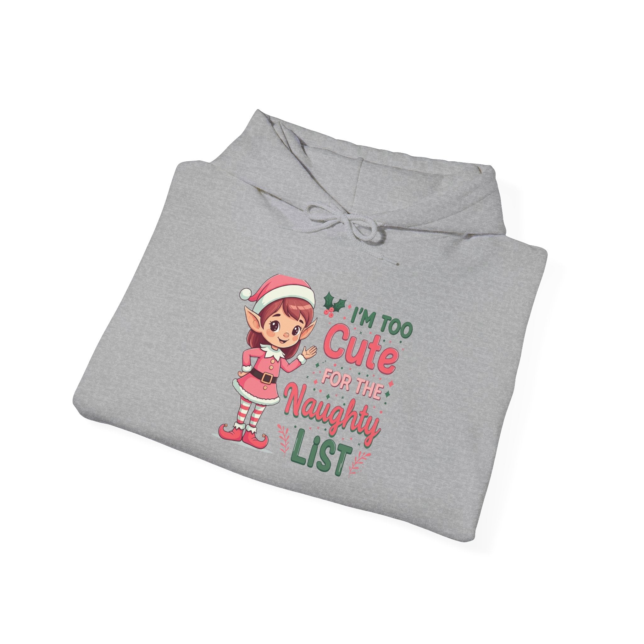 Too Cute Elf Girl Christmas Hoodie