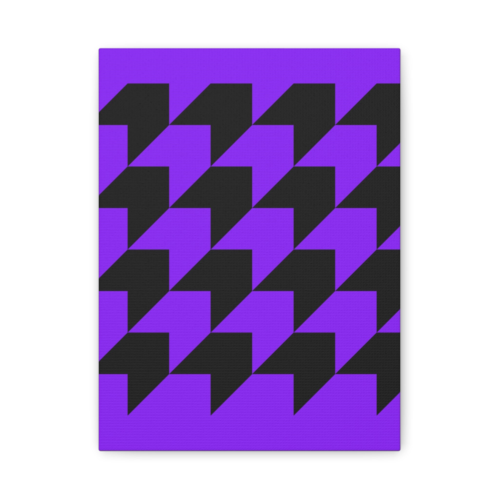 Geometric Purple Arrow Canvas Art